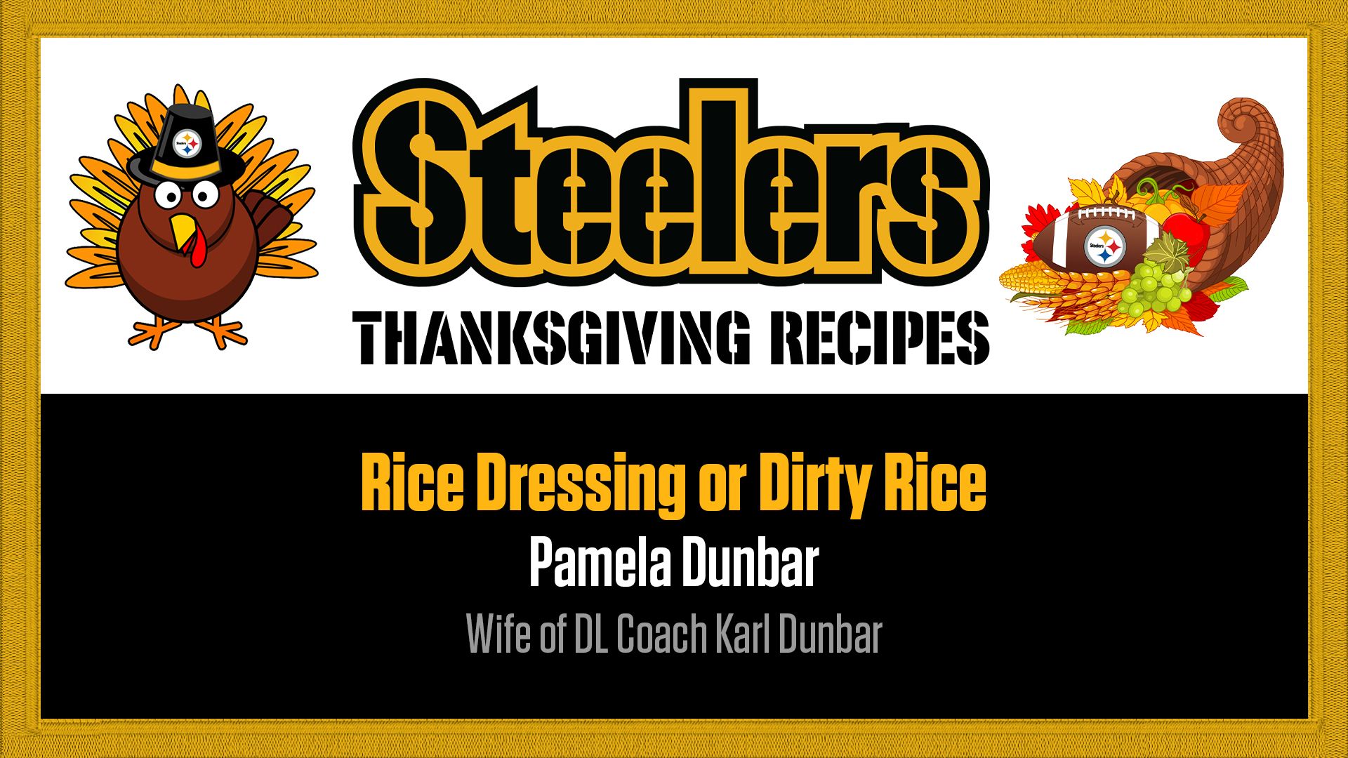 Steelers Thanksgiving Recipes | Pittsburgh Steelers - Steelers.com