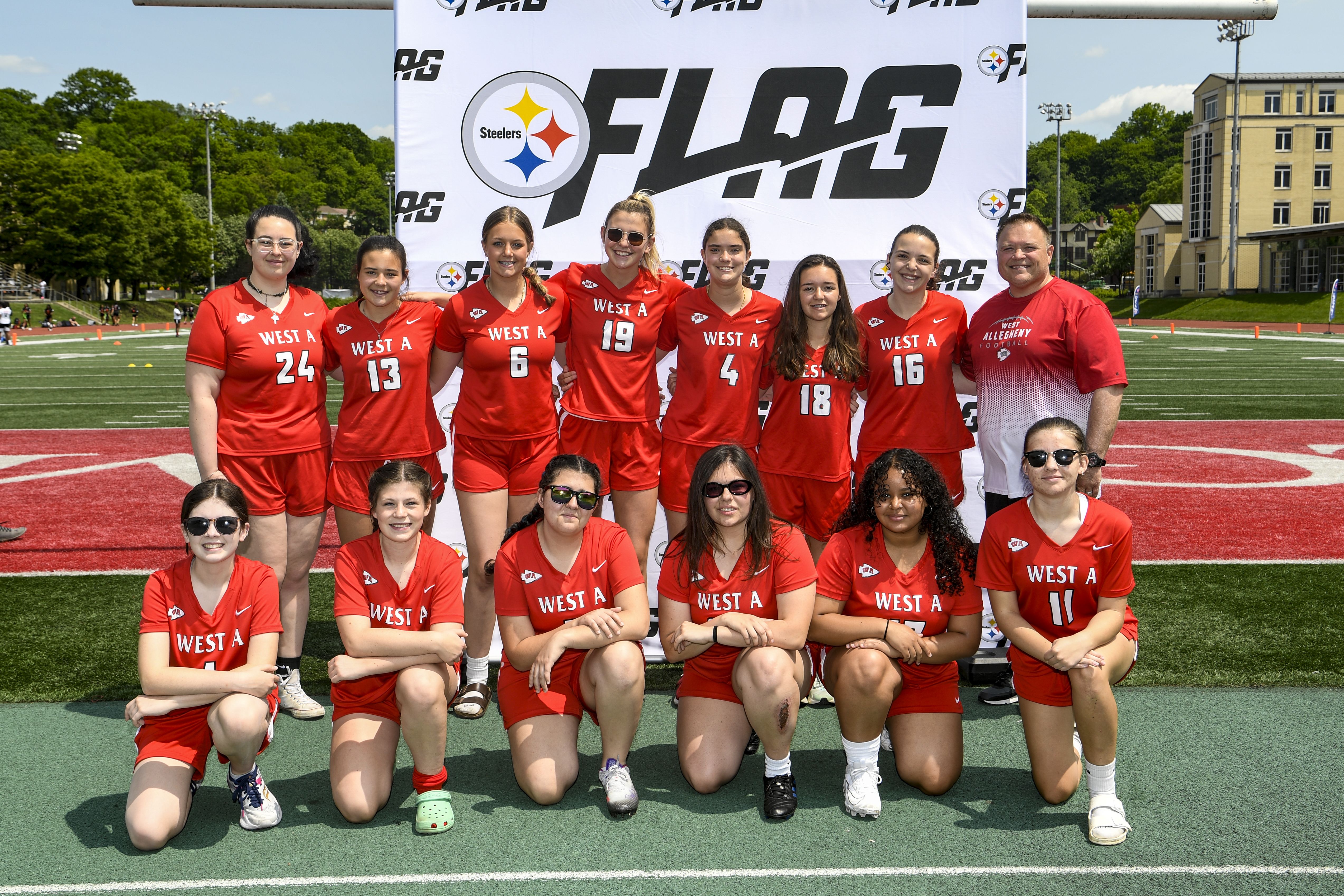 Girl's Flag Football  Pittsburgh Steelers 