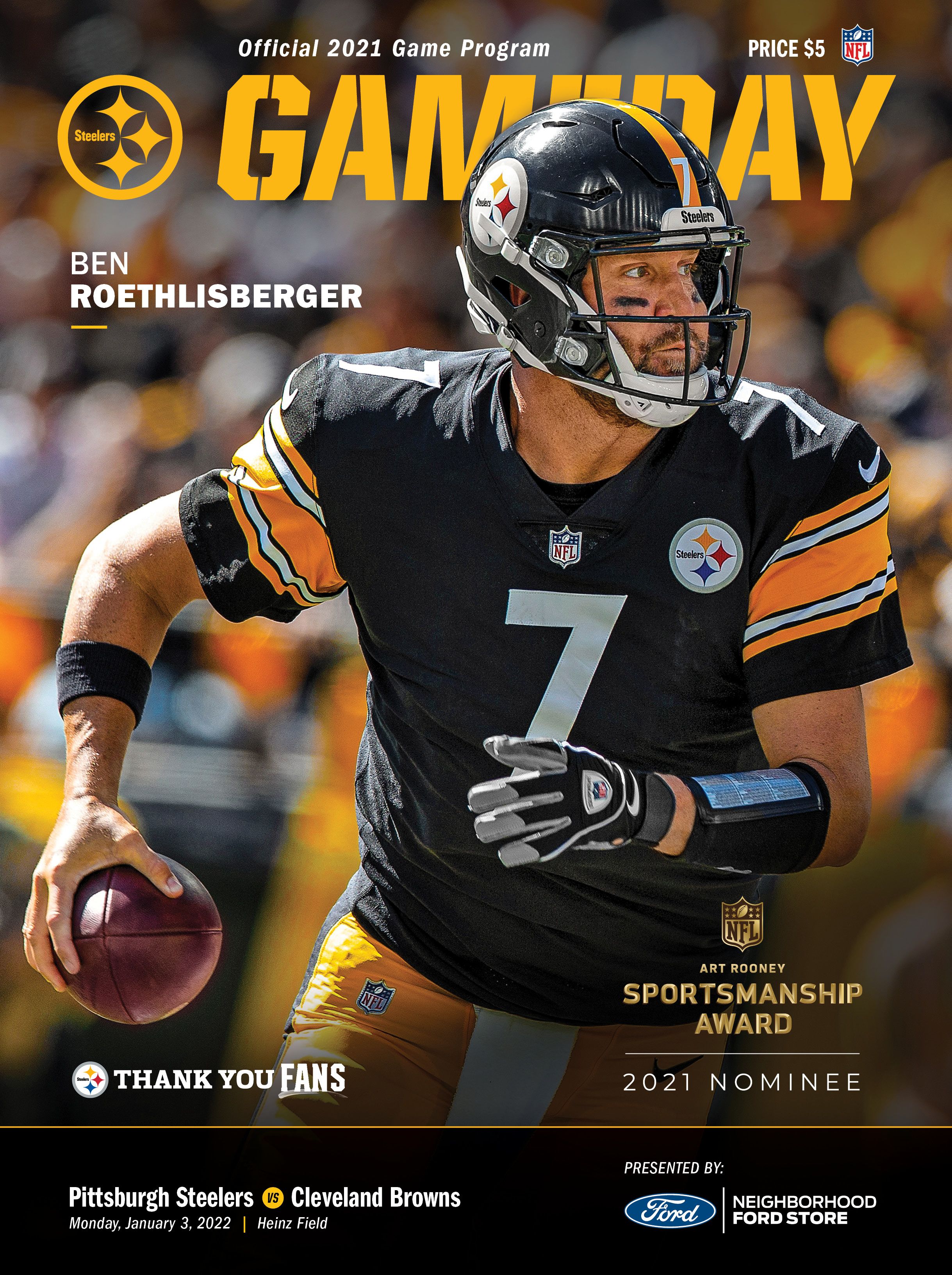 Pittsburgh Steelers Gameday Magazine