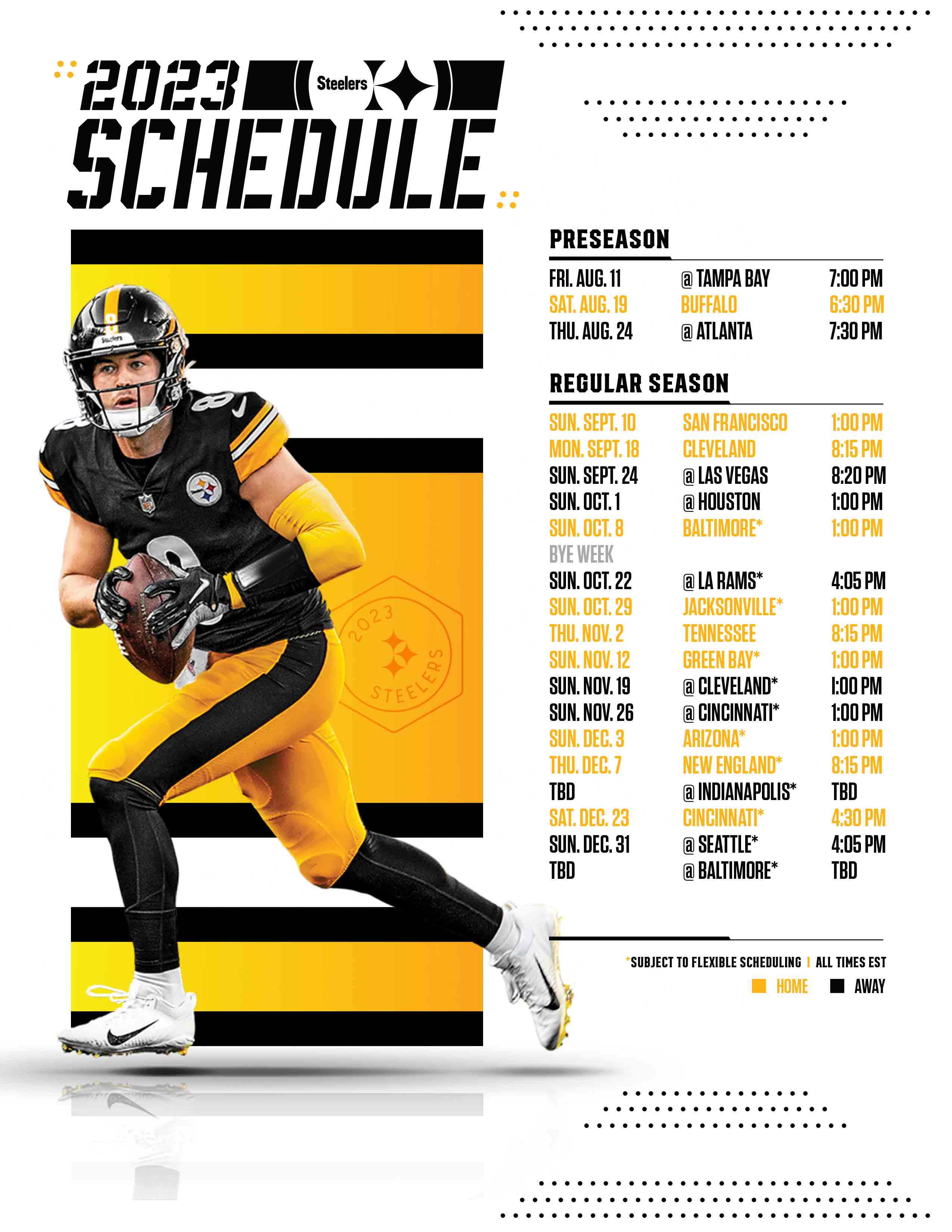 Printable 2022-2023 NFL Schedule Week 1