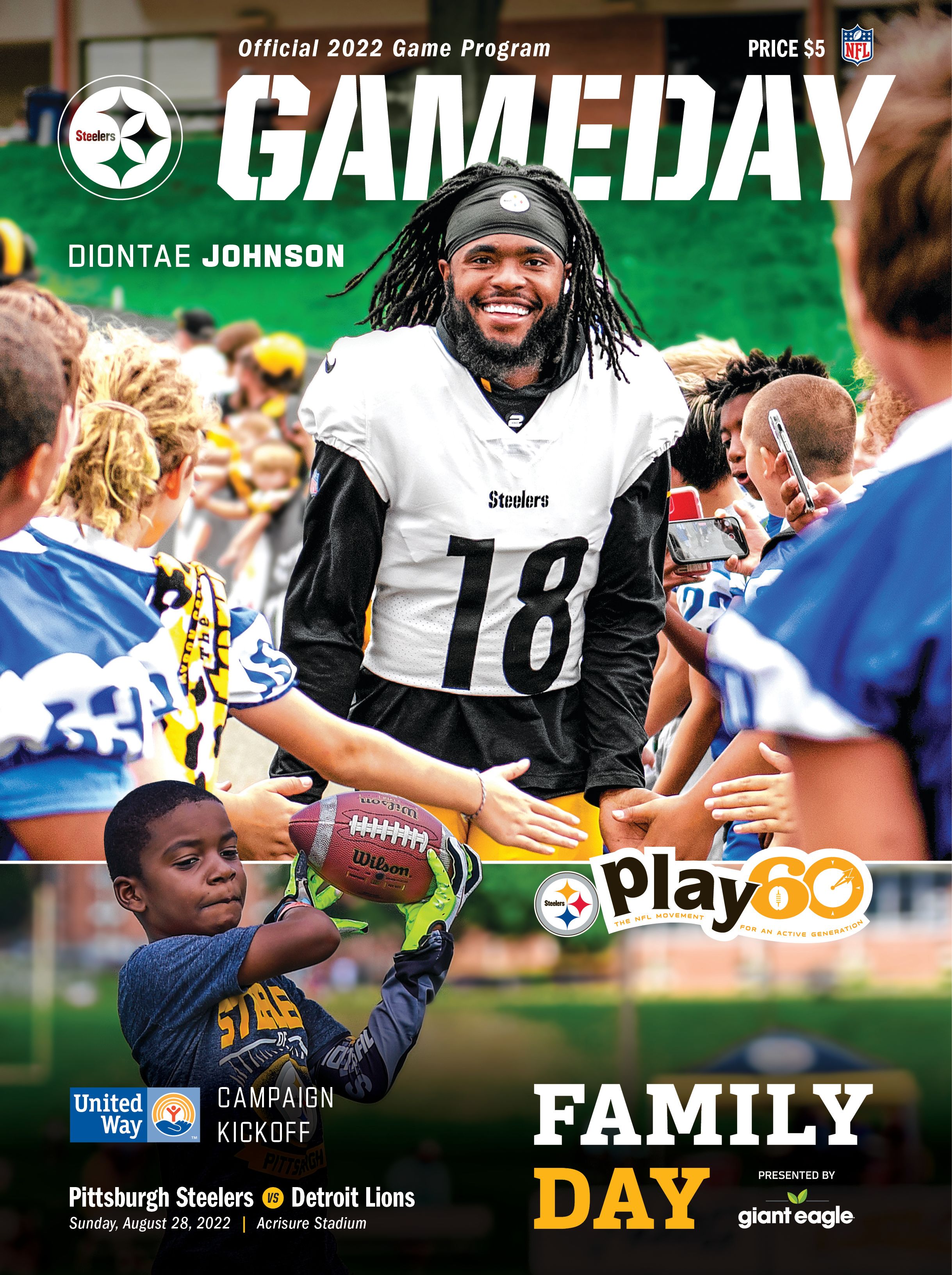 Pittsburgh Steelers Gameday Magazine