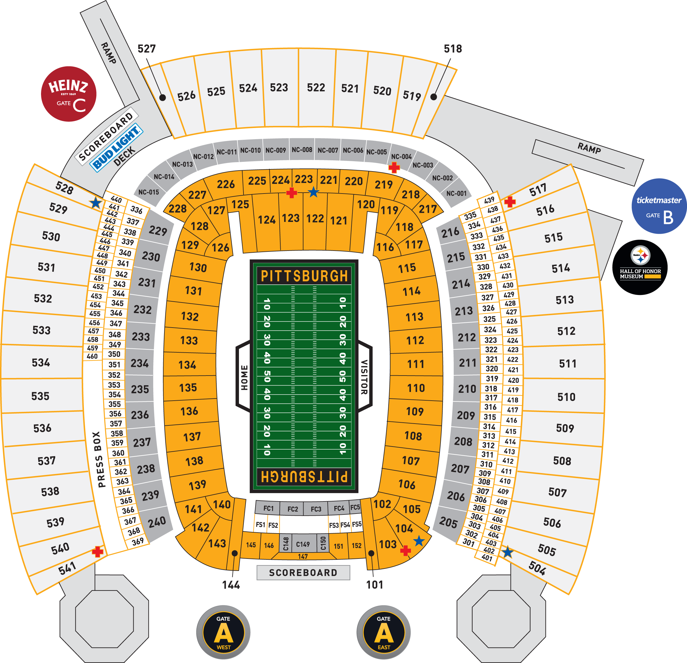 Acrisure Stadium Map_2023