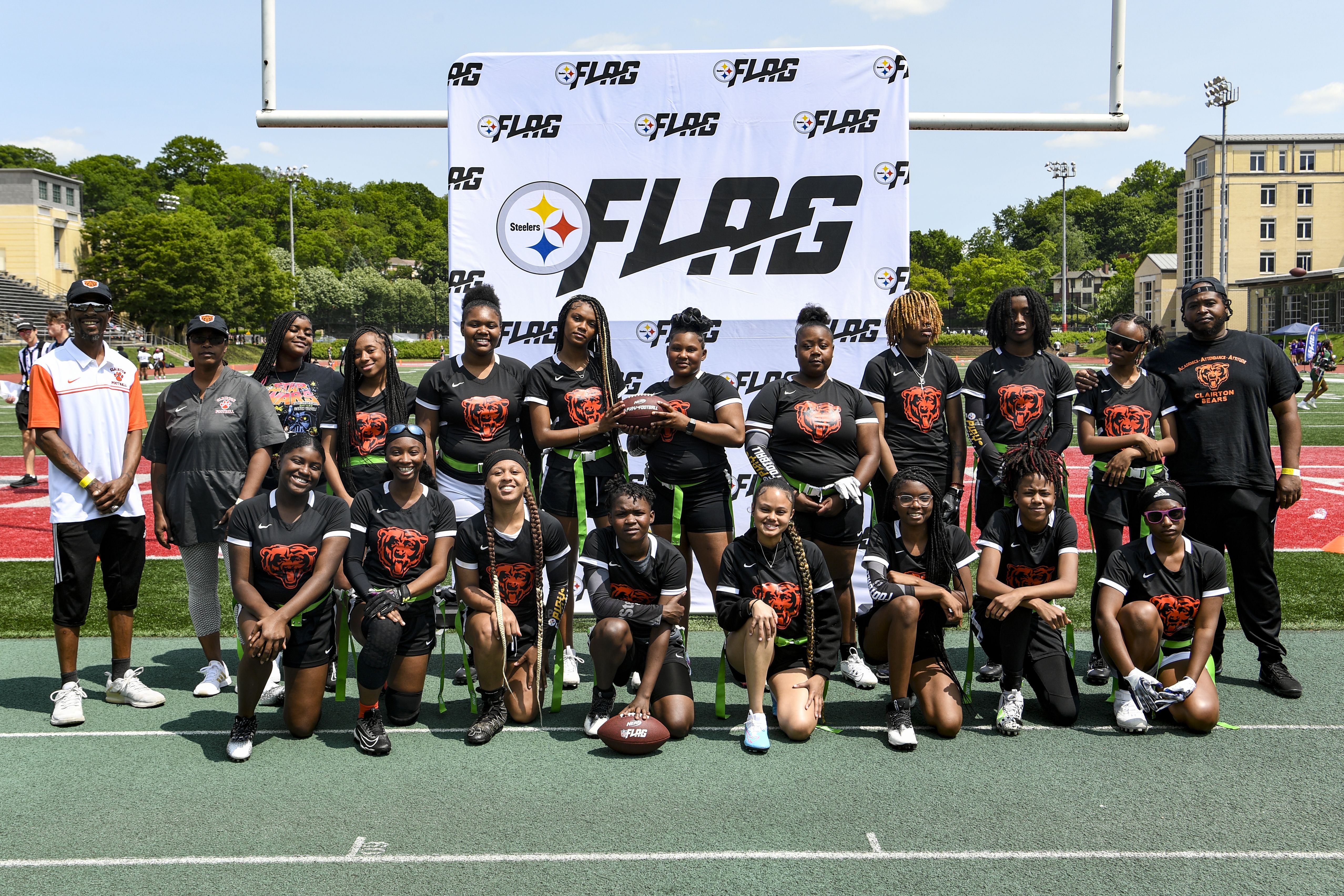 Steelers Depot 7⃣ on X: PHOTOS: 2023 Girls Flag Football - Week 5 #Steelers    / X