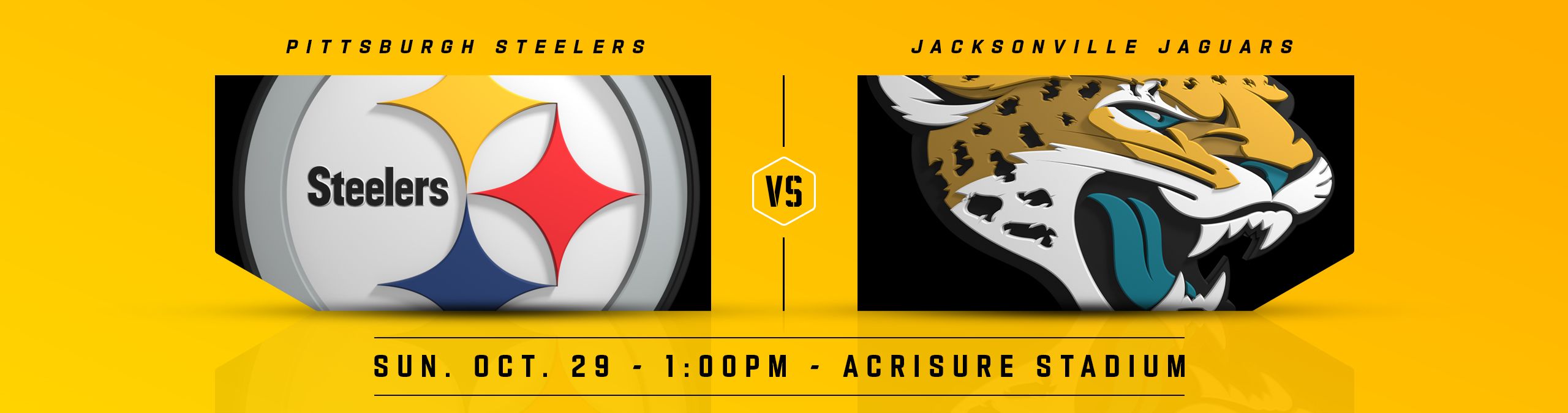 Pittsburgh Steelers vs. Jacksonville Jaguars Tickets Sun, Oct 29, 2023 1:00  pm at Acrisure Stadium in Pittsburgh, PA