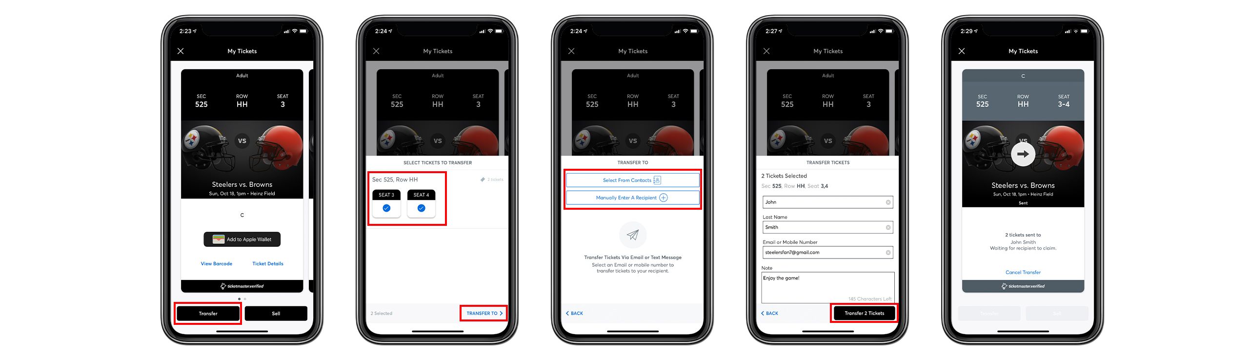 Mobile Ticketing Pittsburgh Steelers
