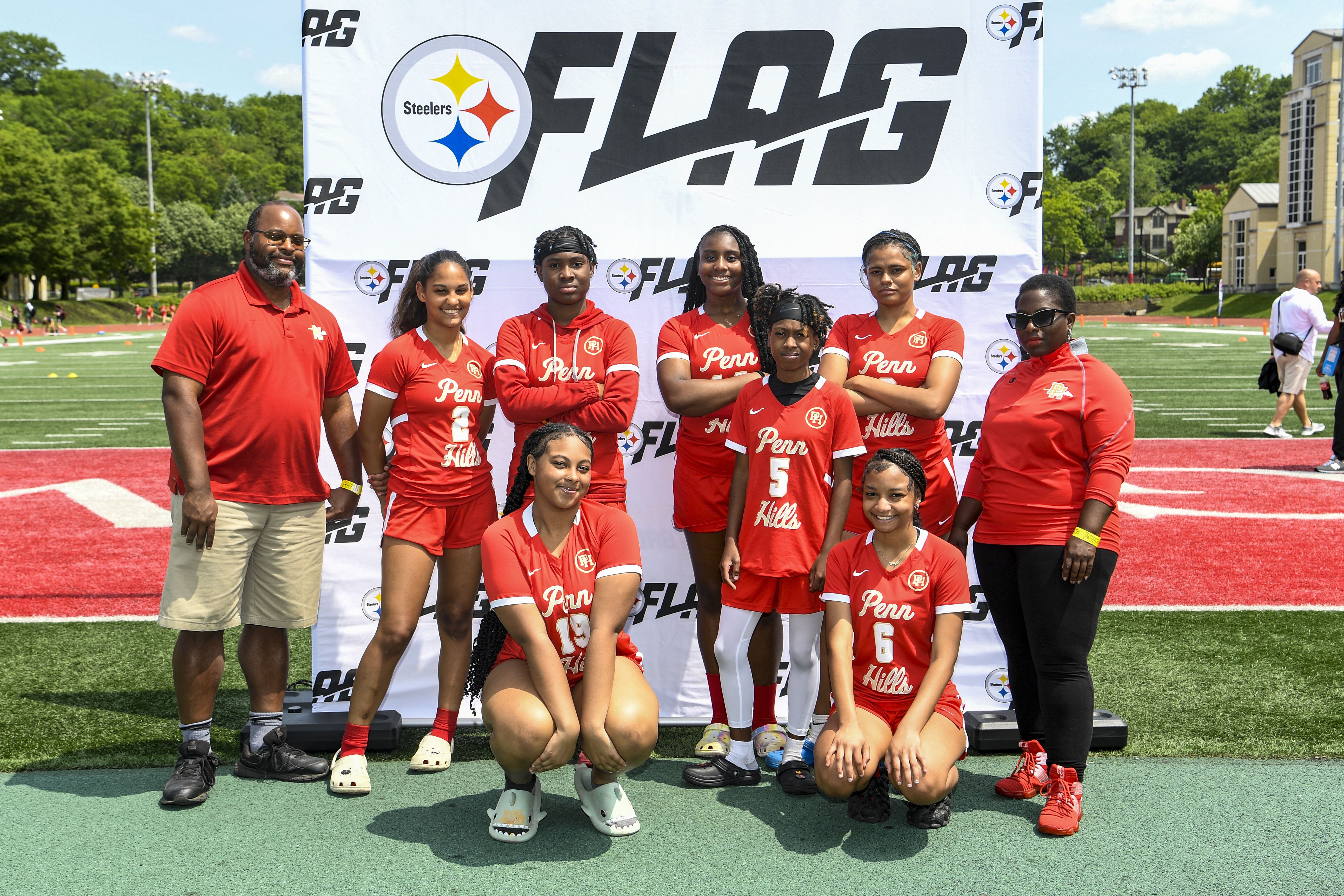 Steelers help kick off Girls Flag Football season