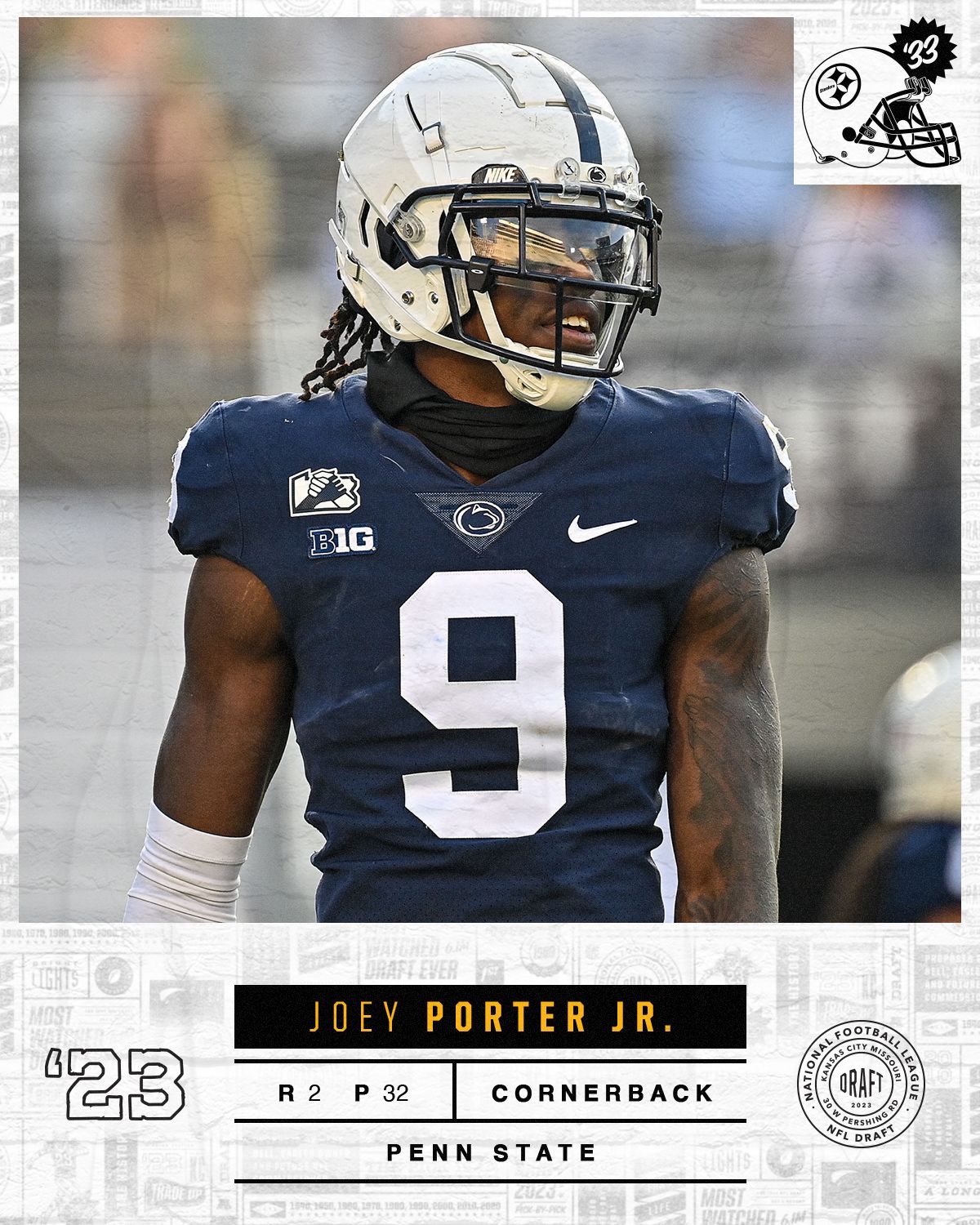 Pick Announcment Joey Porter Jr. 4x5