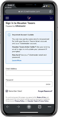 How To  Texans Mobile Ticketing