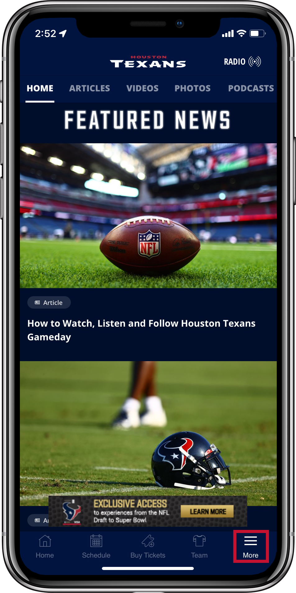 Texans Mobile App  Houston Texans 