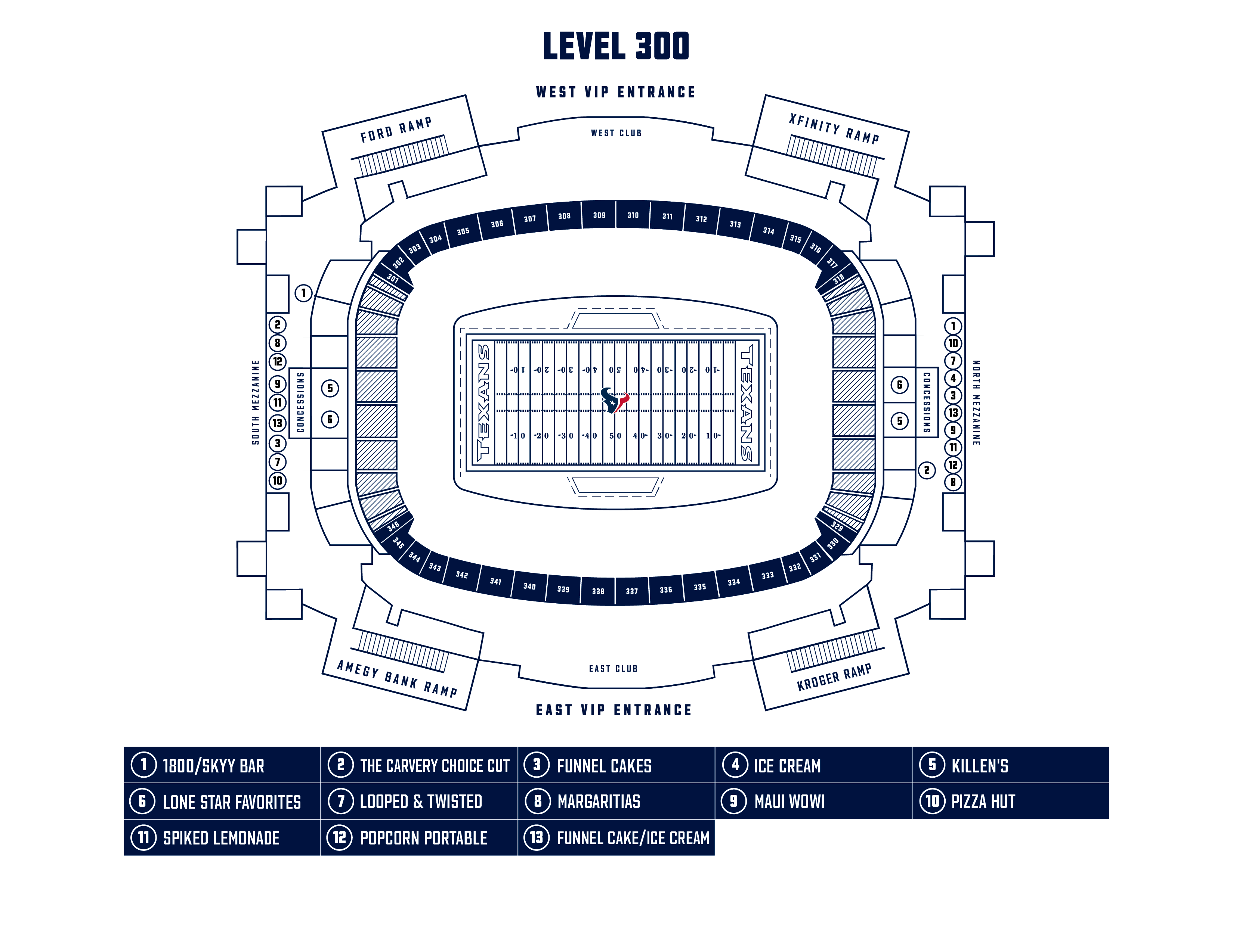 Section 139 at NRG Stadium 