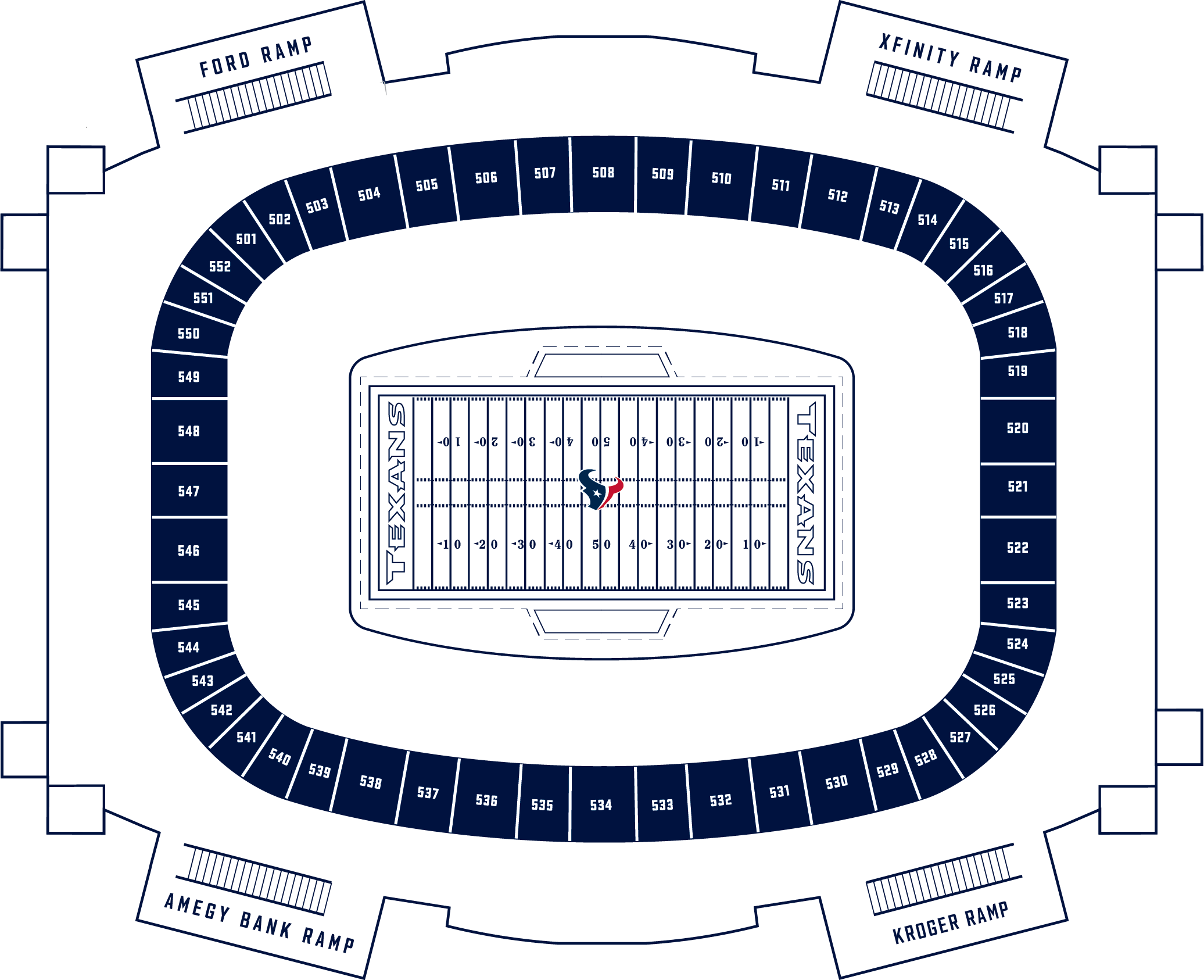 Breakdown Of The Ford Field Seating Chart