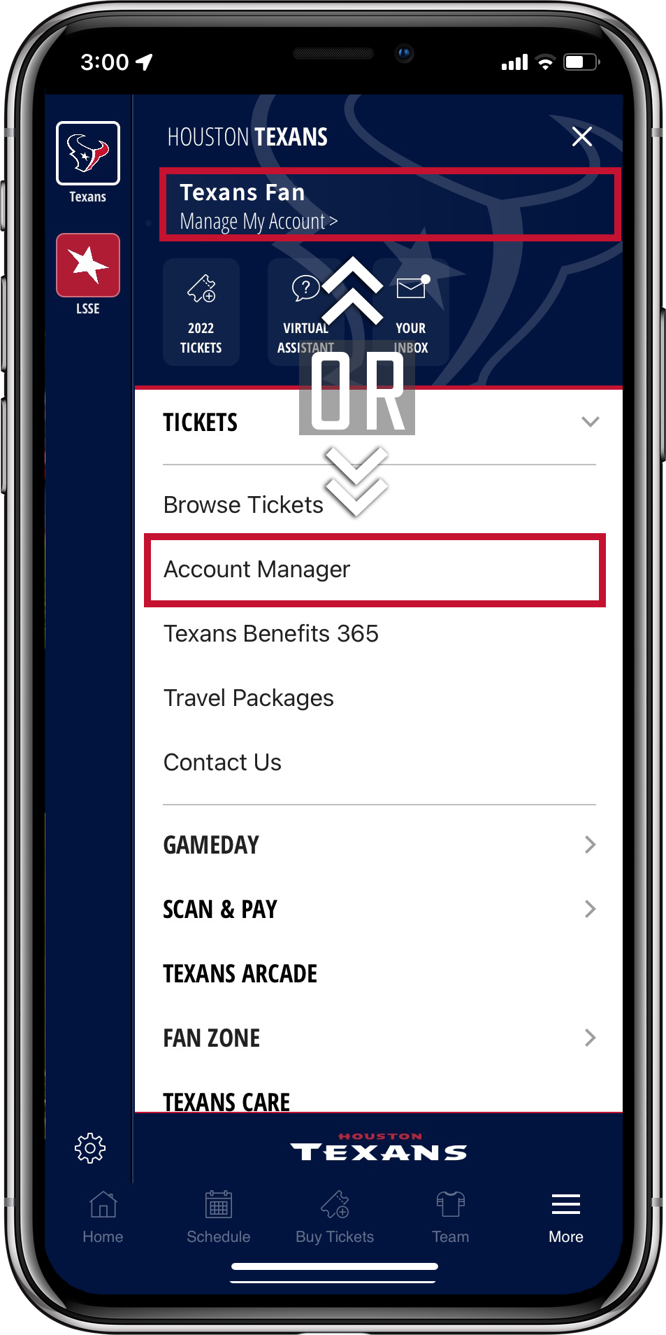 Home  Raiders Ticket Account Manager