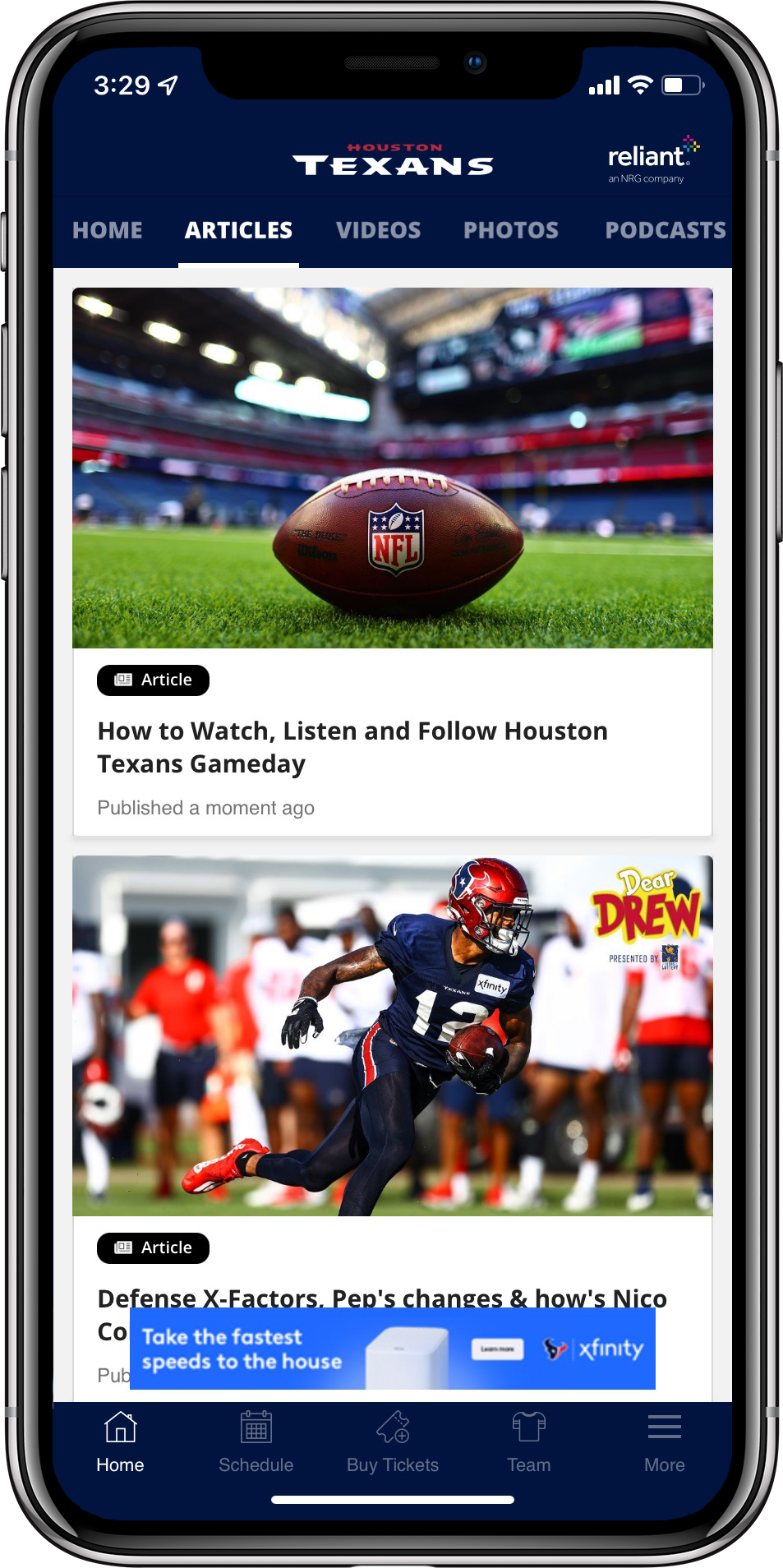 Houston Texans  National Football League, News, Scores