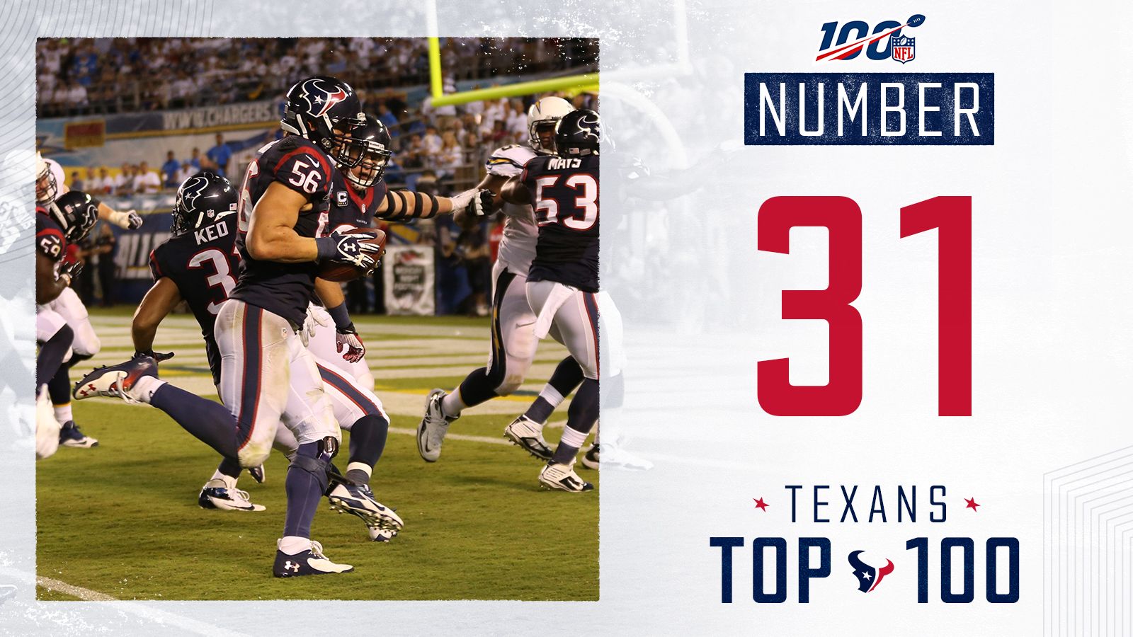 NFL 100: Best players in Houston Texans history