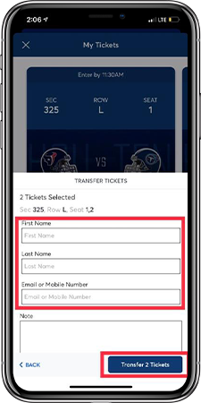 Accepting Tickets with Mobile Ticketing