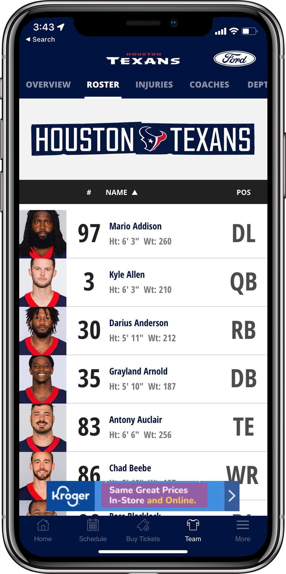 Texans Mobile App  Houston Texans 