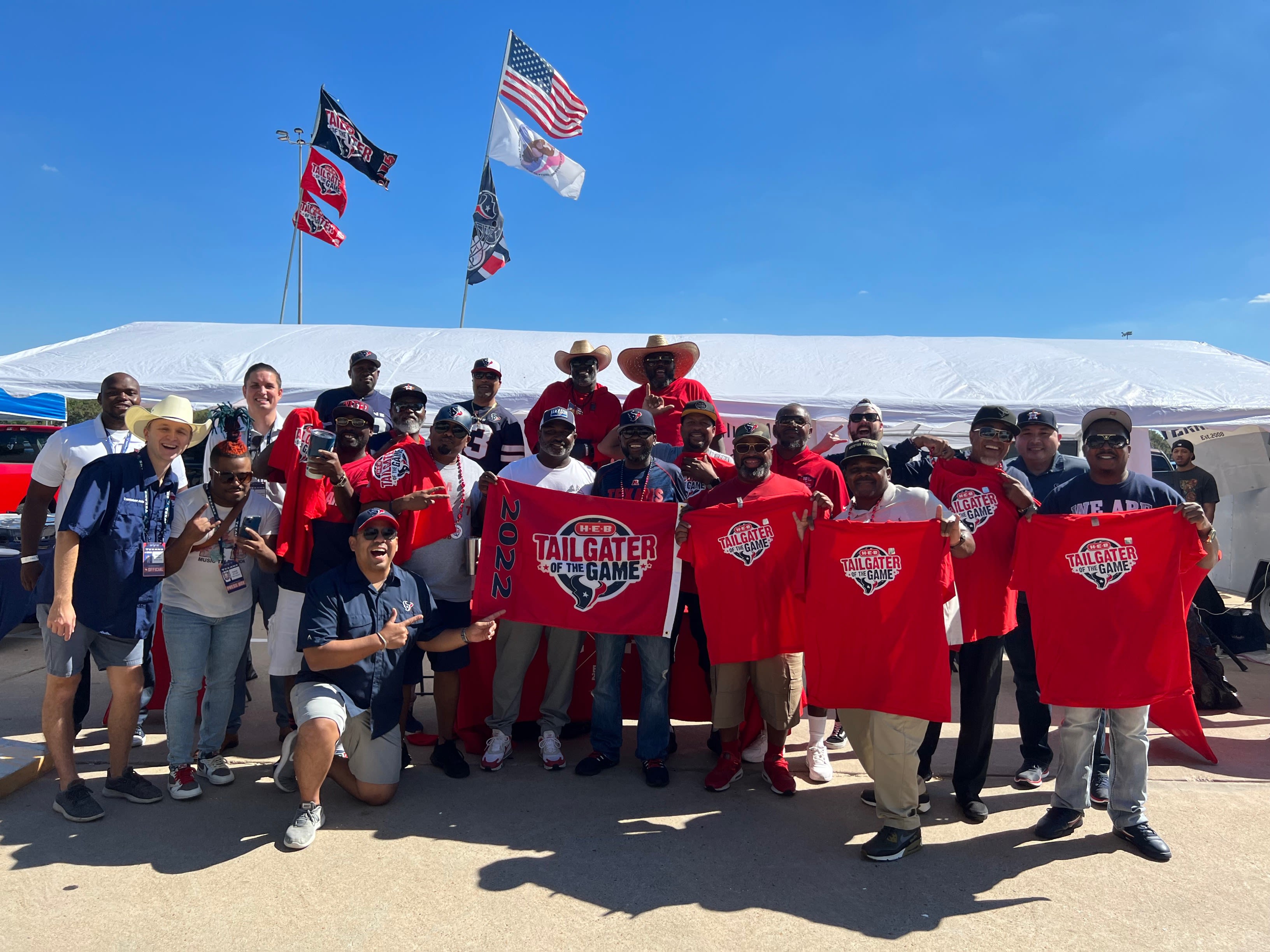 Texans fans tailgate before game against Colts