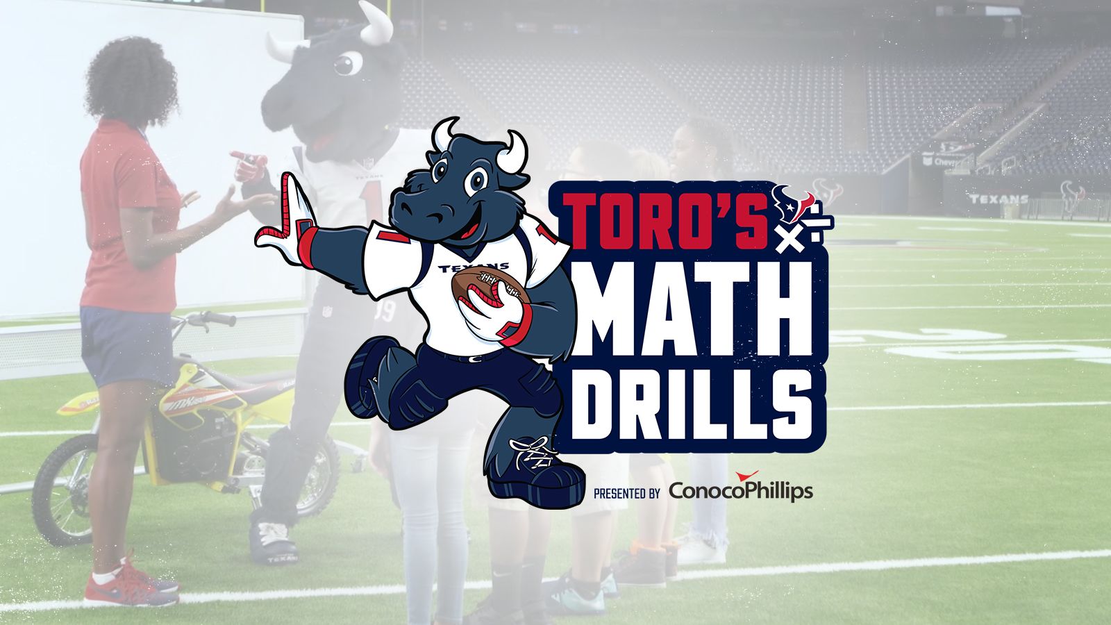 The School Zone: Texans' Mascot Toro Talks Up Health and Fitness