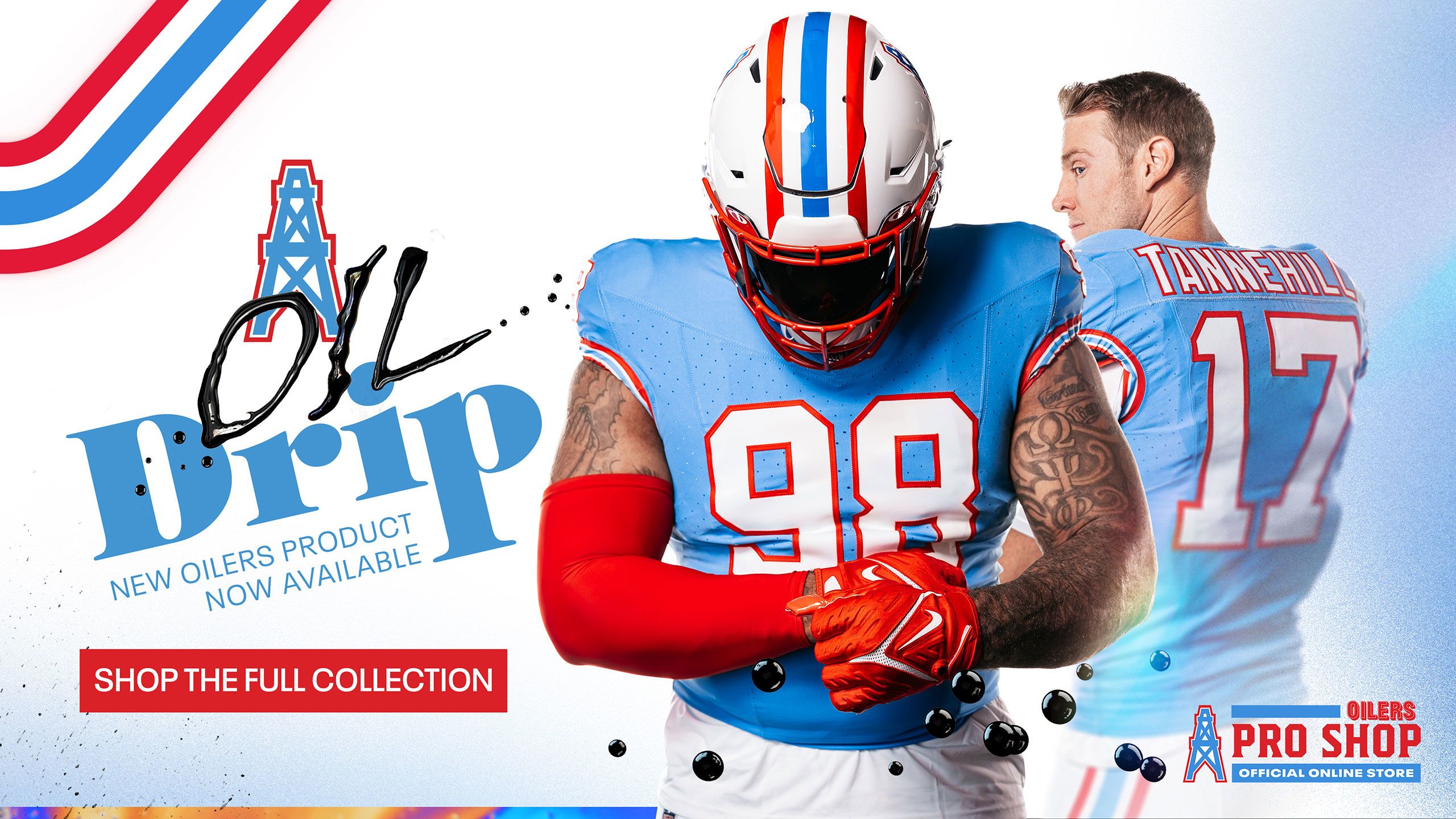 Tennessee Titans to wear Houston Oilers uniform against Houston Texans