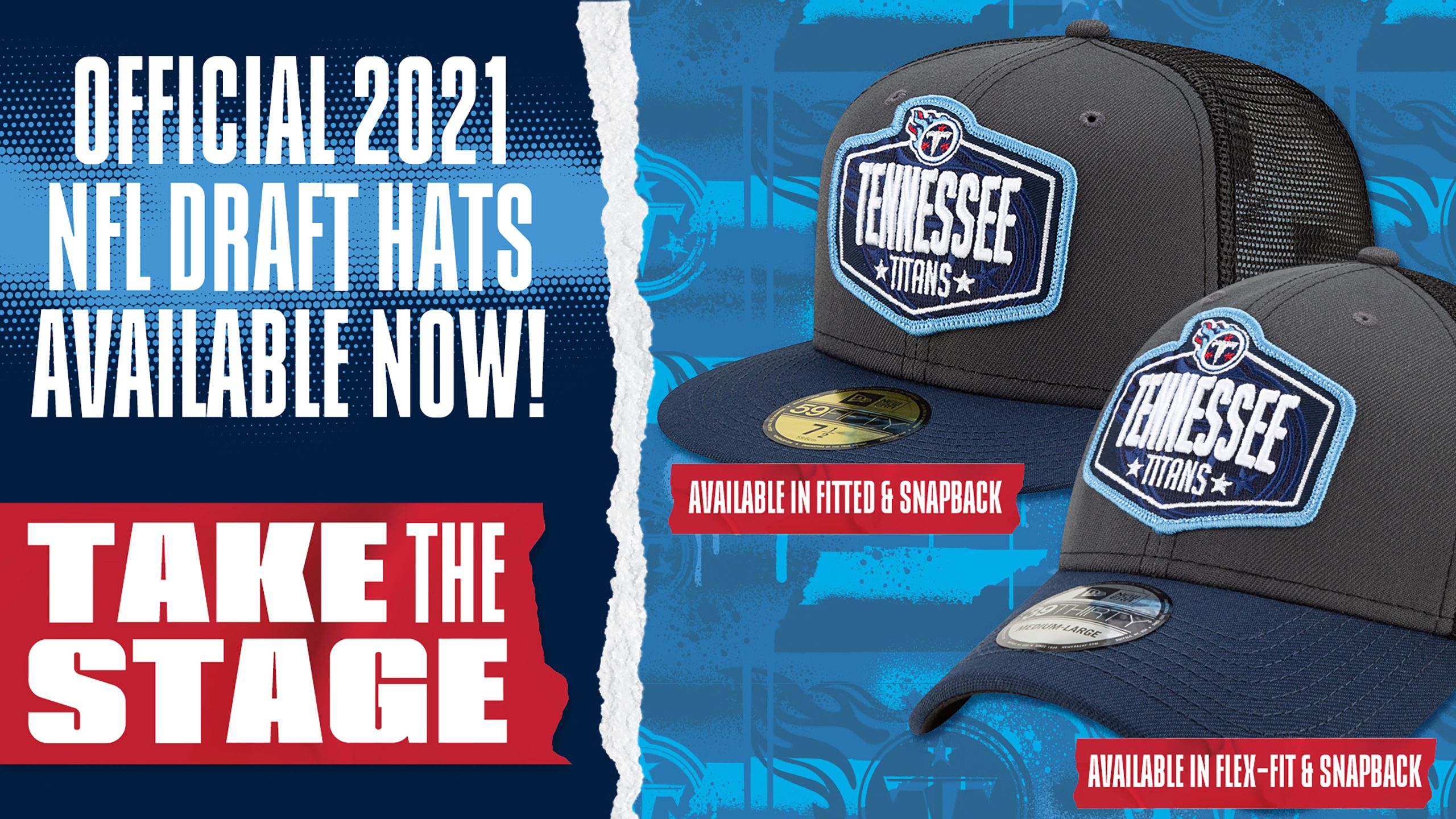 Official 2021 Titans Draft Hats