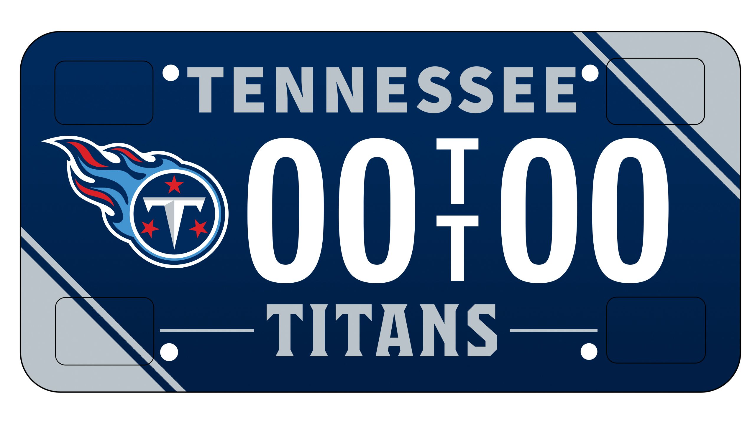 12.25” NFL Tennessee Titans Automotive License Plate Frame in 2023