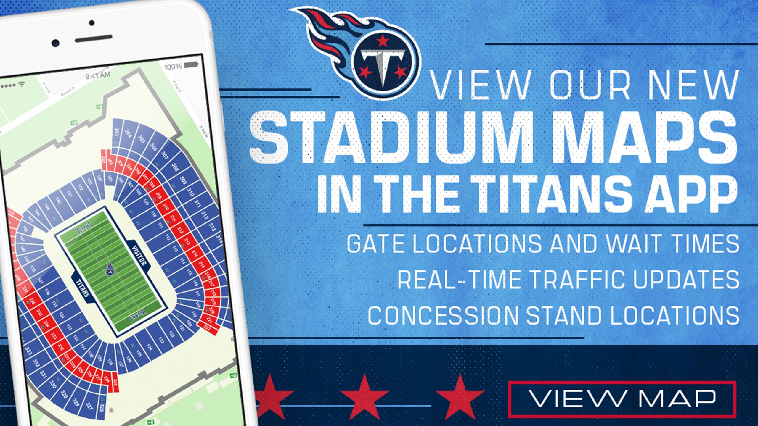 Tennessee Titans Interactive Seating Chart with Seat Views