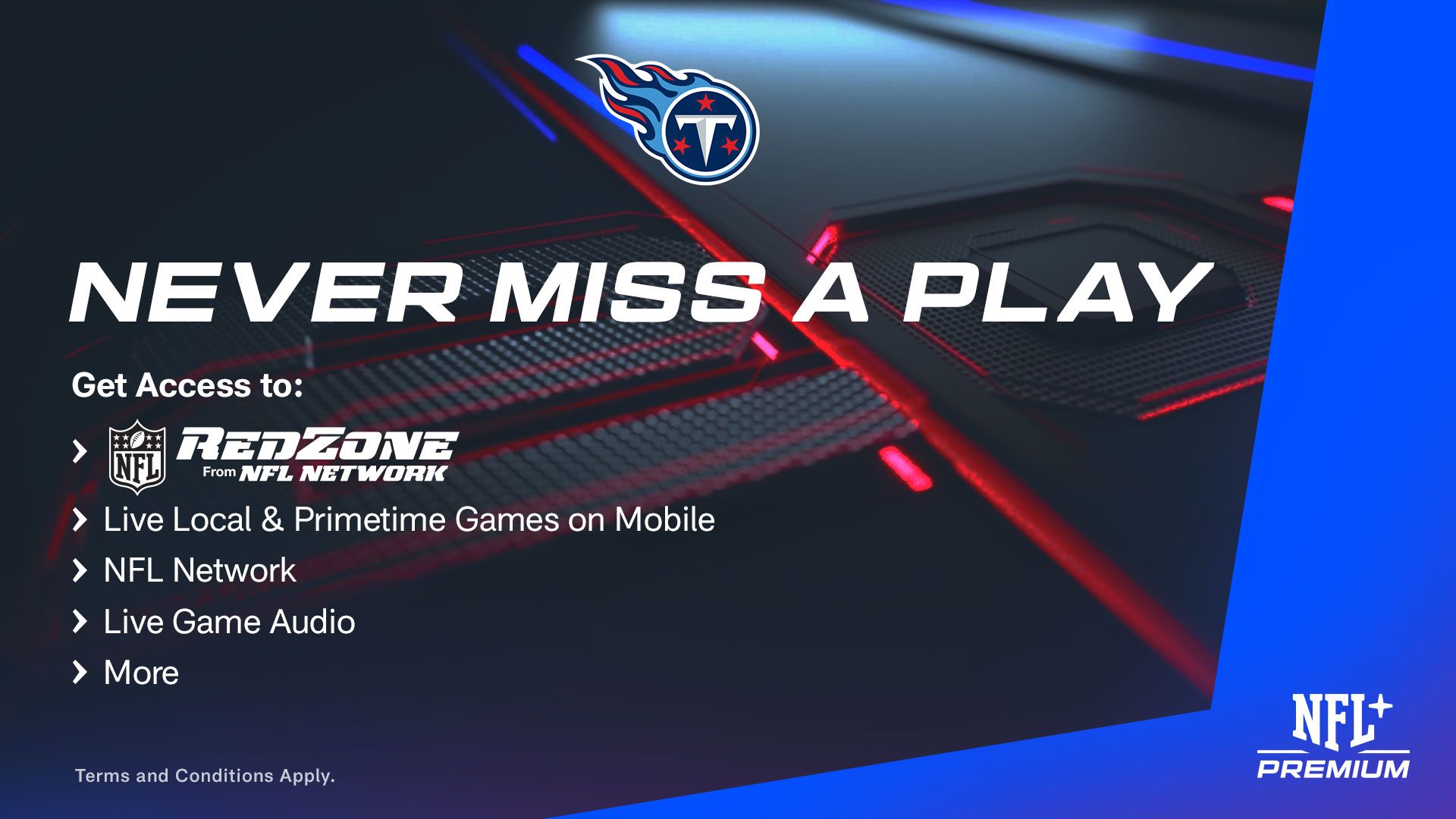 Watch Titans Games on NFL+