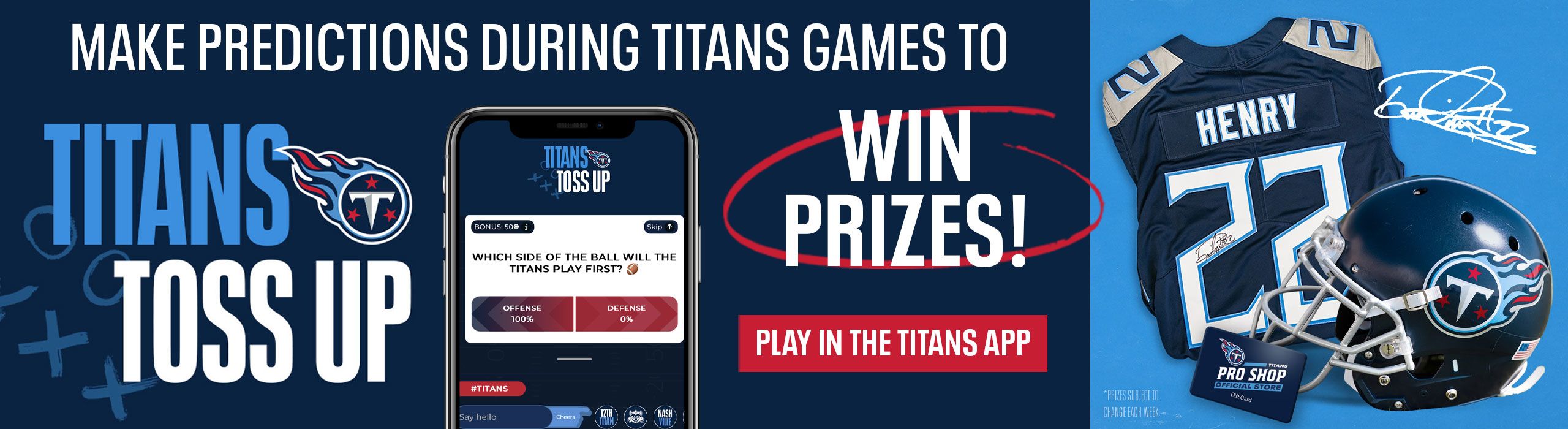 PLAY IN THE TITANS APP