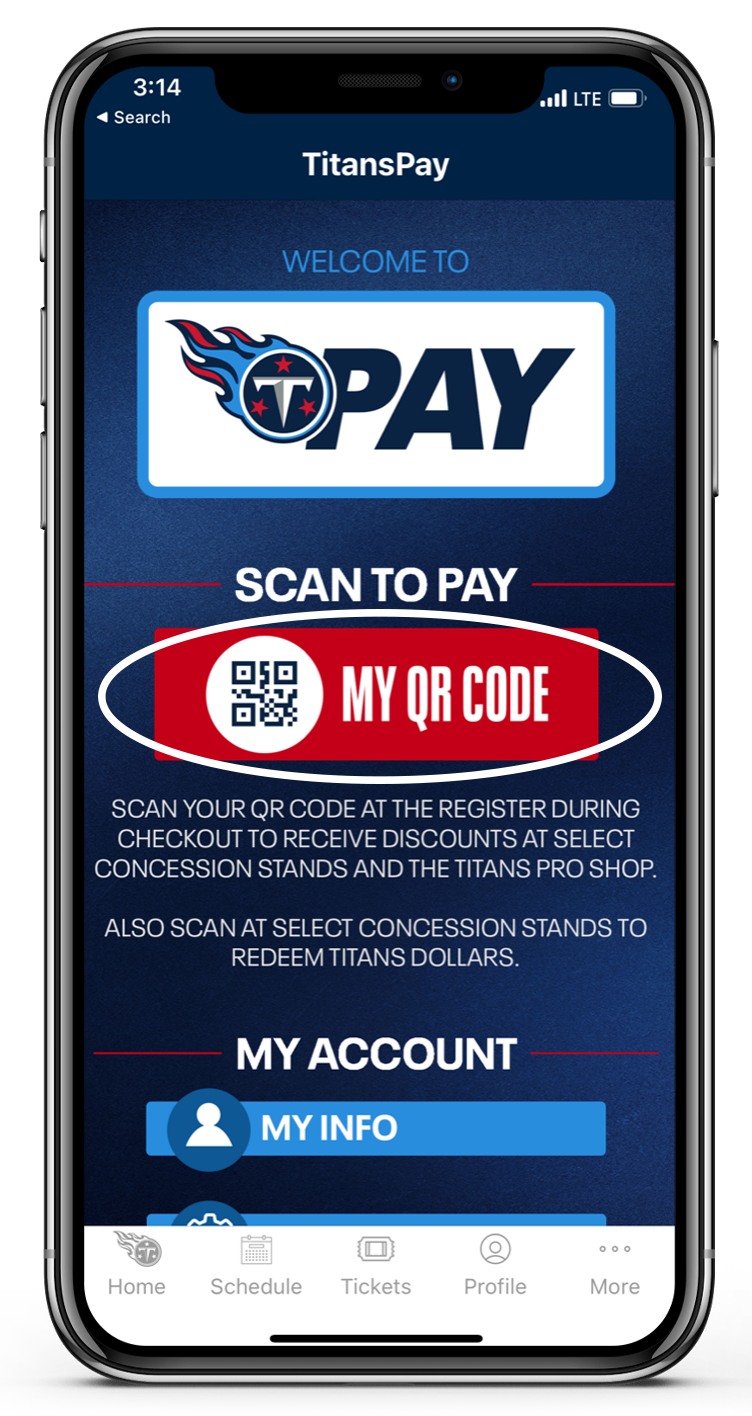 TitansPay - My QR Code