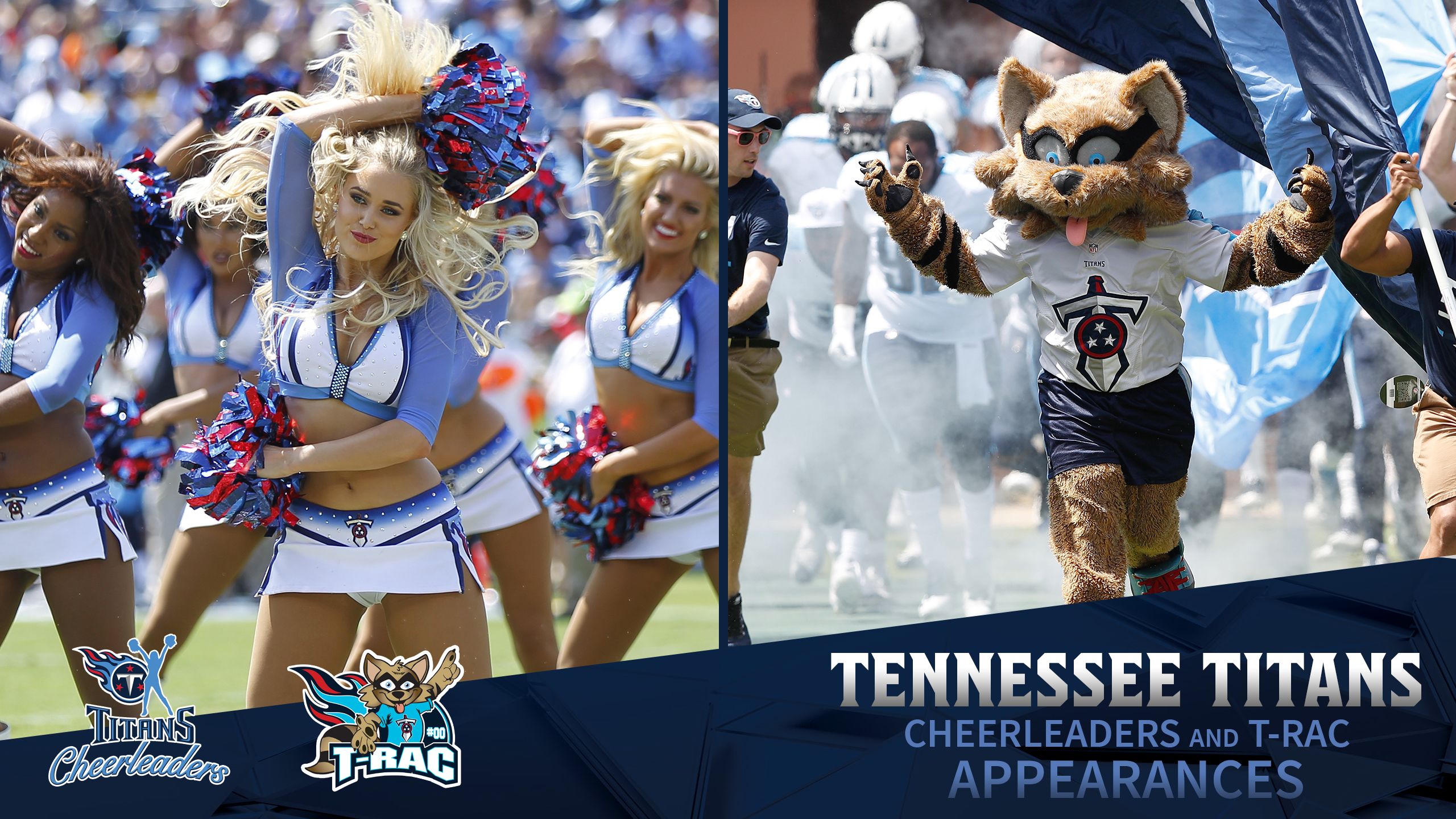 Tennessee Titans - Tennessee Titans Cheerleaders & T-Rac