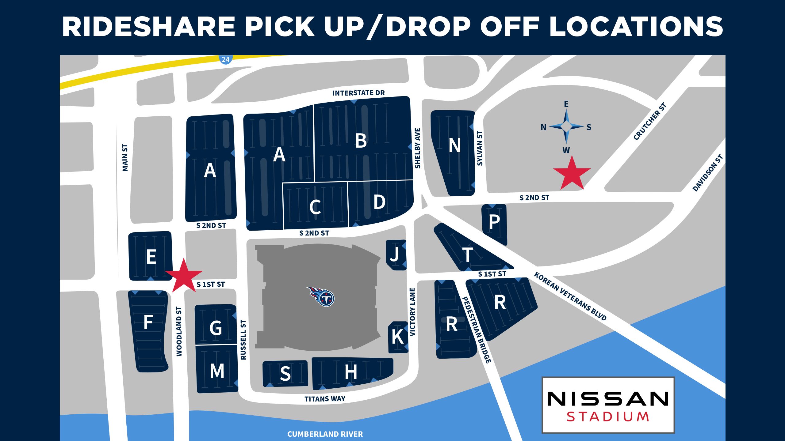 Nissan Stadium Parking Tennessee Titans Tennesseetitans Com