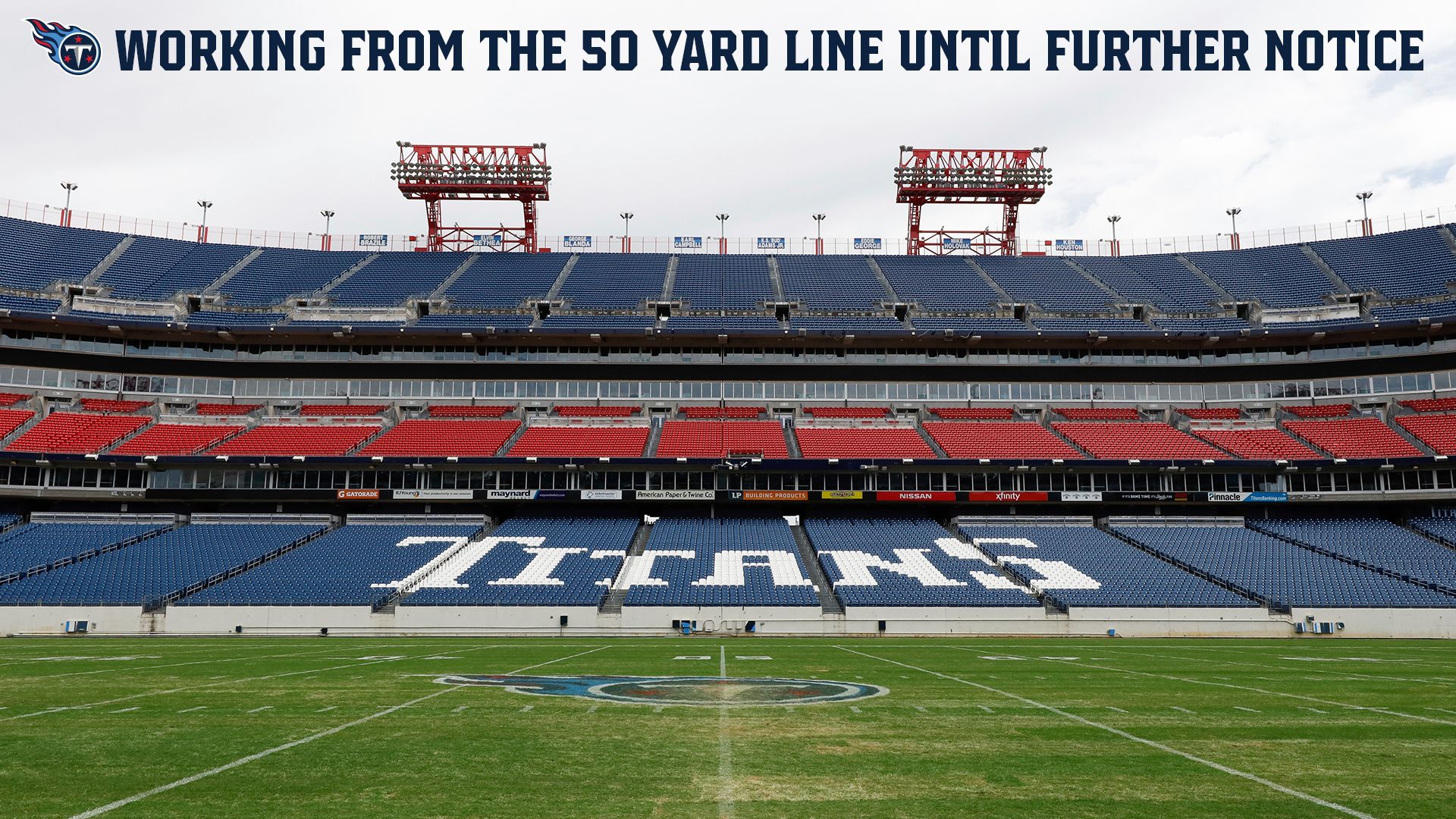 Tennessee Titans Nissan Stadium Overhead Aerial Photo 