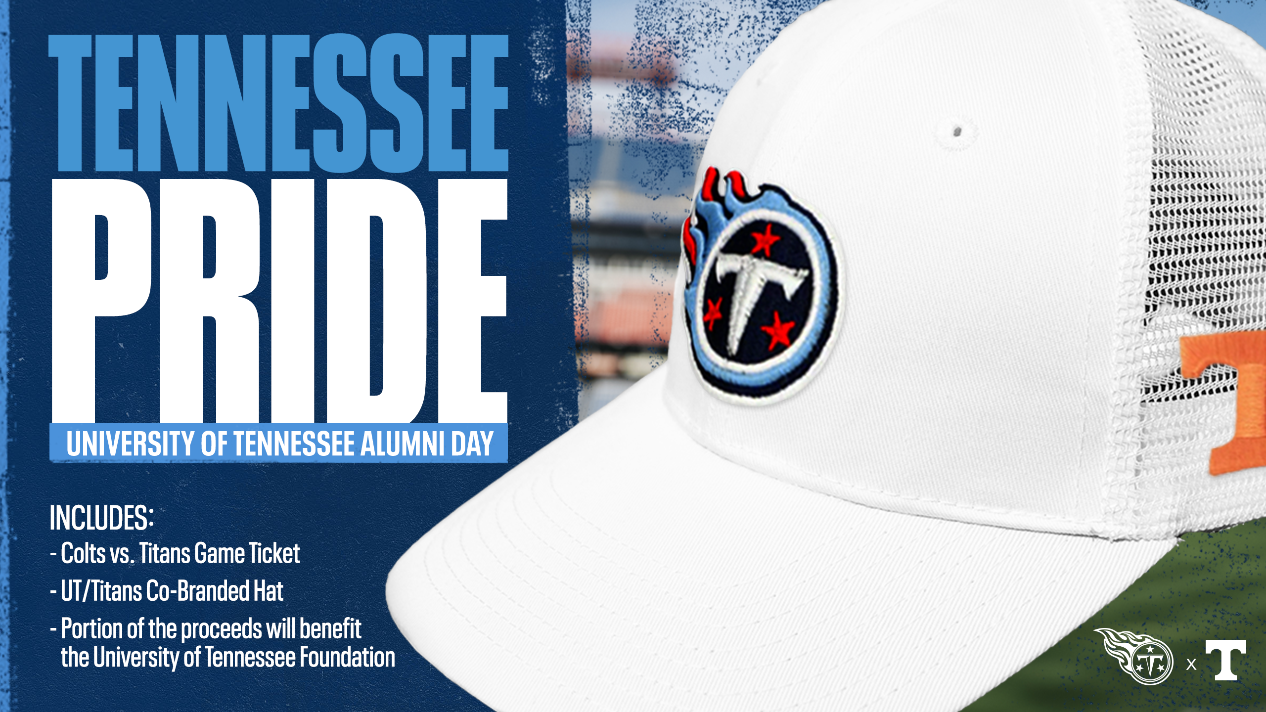 Titans x University of Tennessee Hat Package