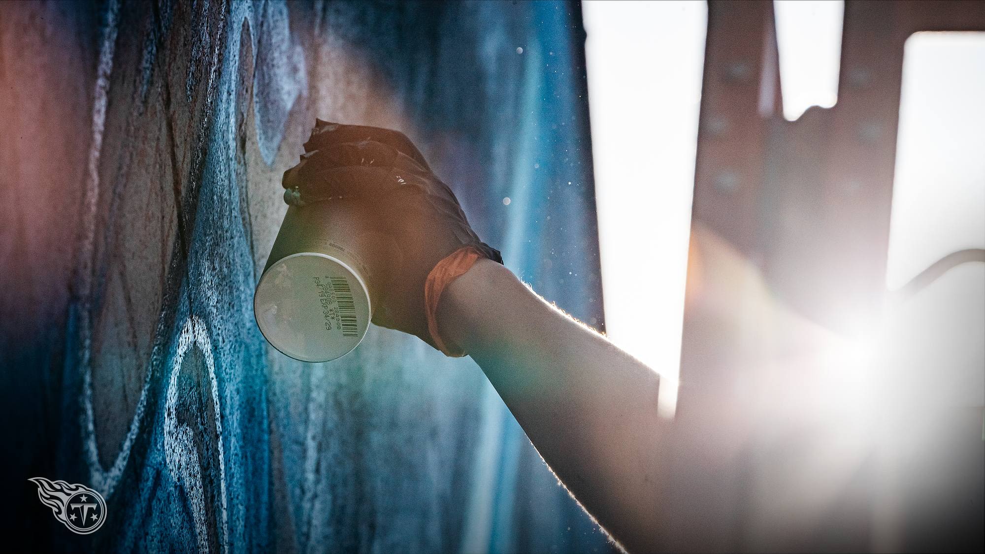 NASHVILLE, TN - SEPTEMBER 07, 2020 - Mural Wall is painted by Eric Bass in downtown Nashville in Nashville, TN. Photo By Donald Page/Tennessee Titans