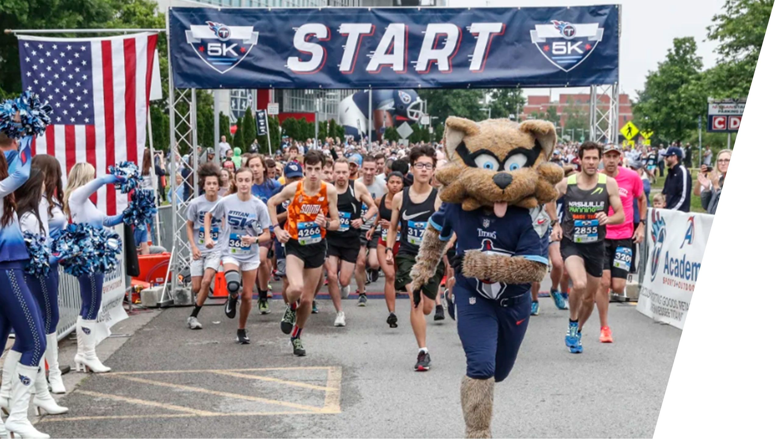 2021 Titans 5K  Record number of Titans fans braved the rain to