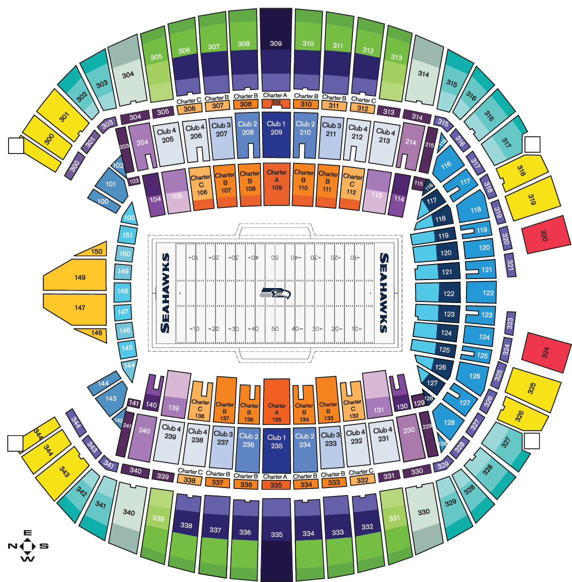 Seattle Seahawks Seating Chart | Portal.posgradount.edu.pe