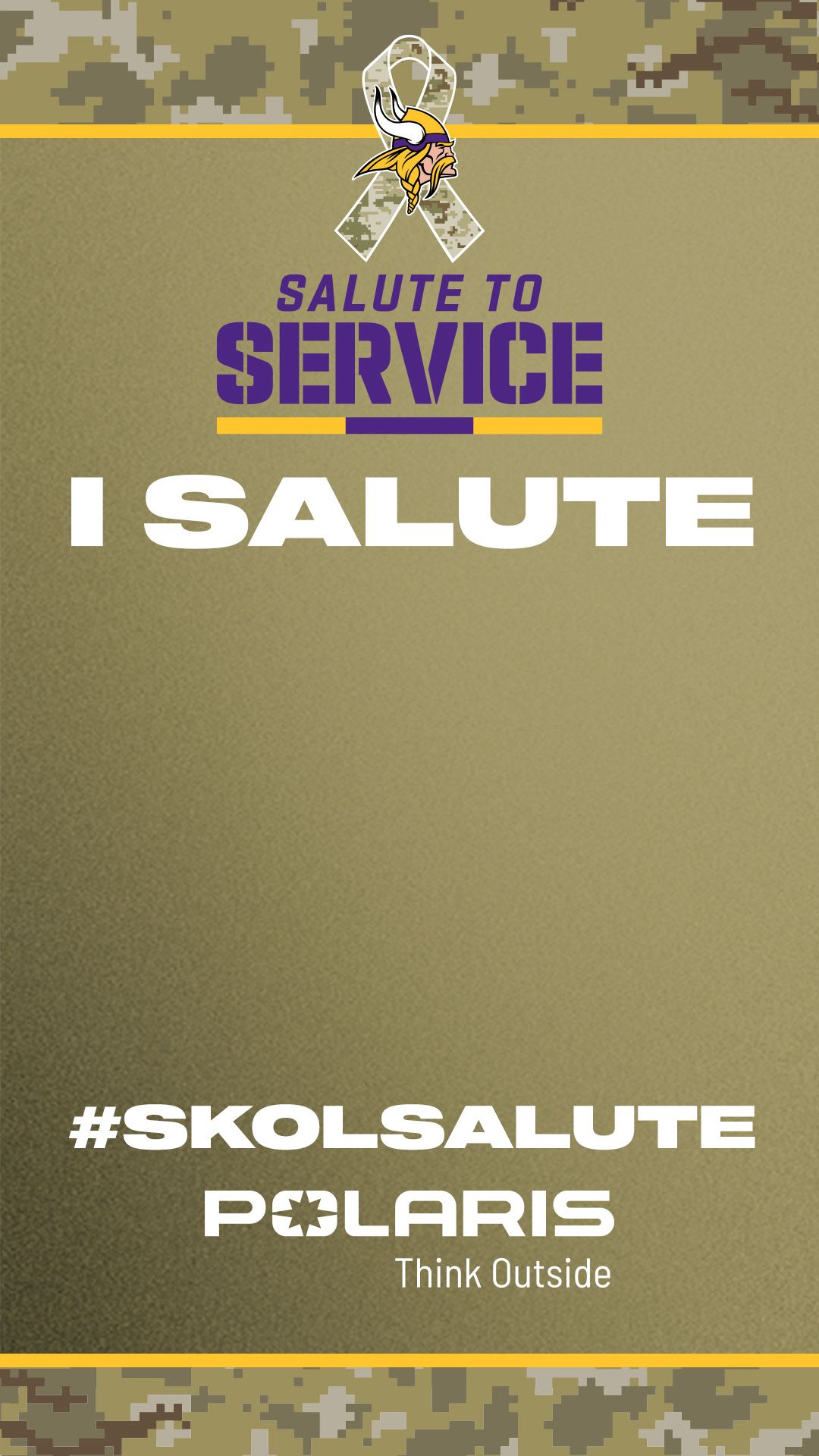 A Salute to Service logo is shown on the back of a Las Vegas