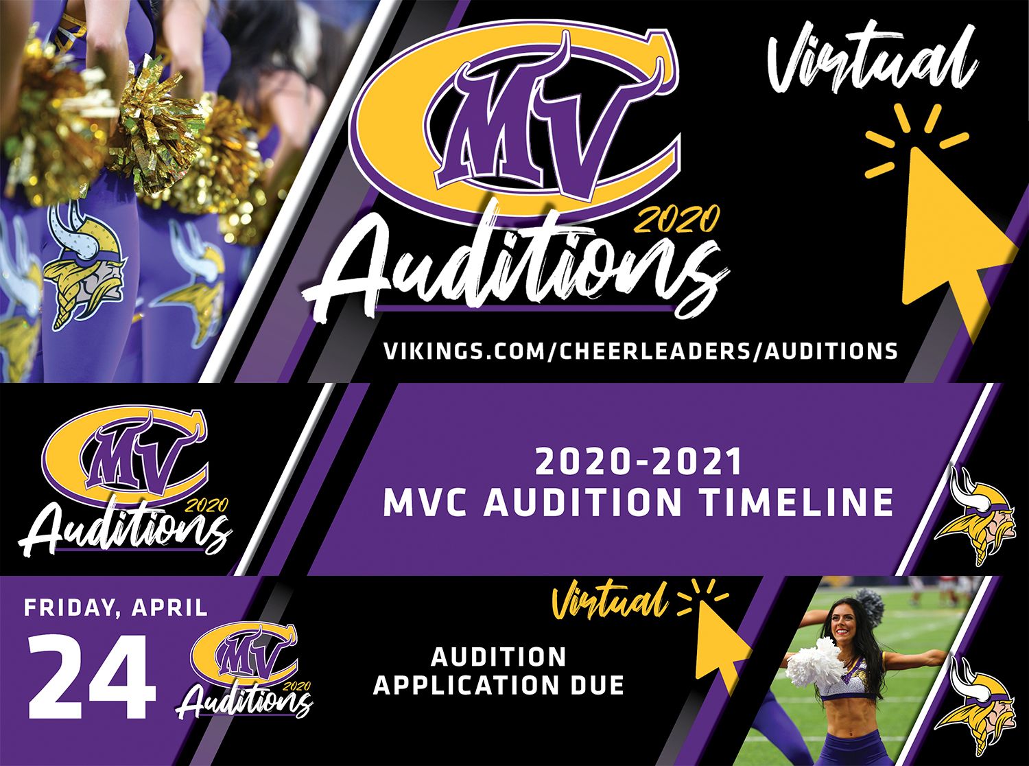 2019 Minnesota Vikings Cheerleaders Auditions Info