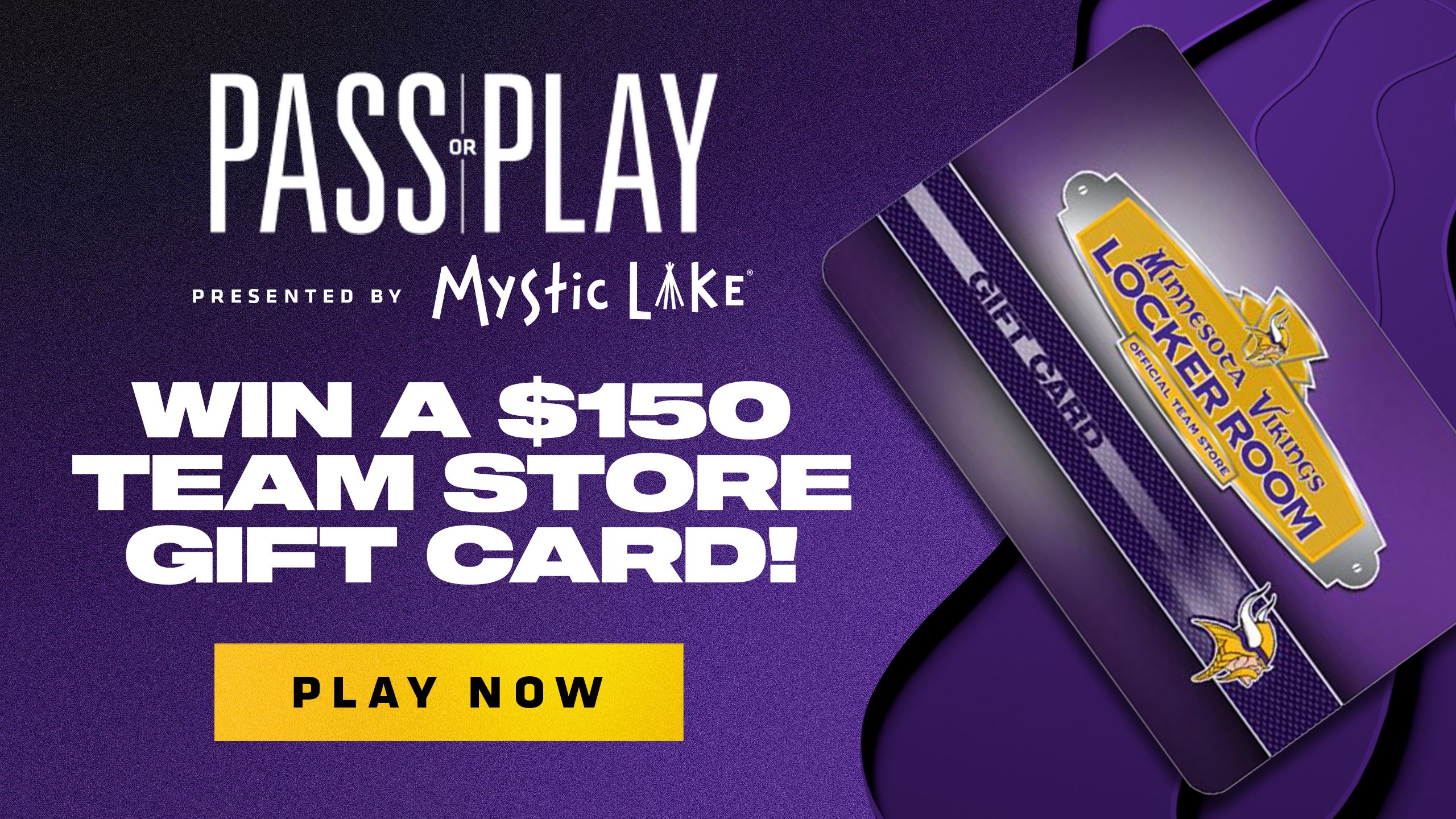 Sign Up to Win!  Vikings Locker Room