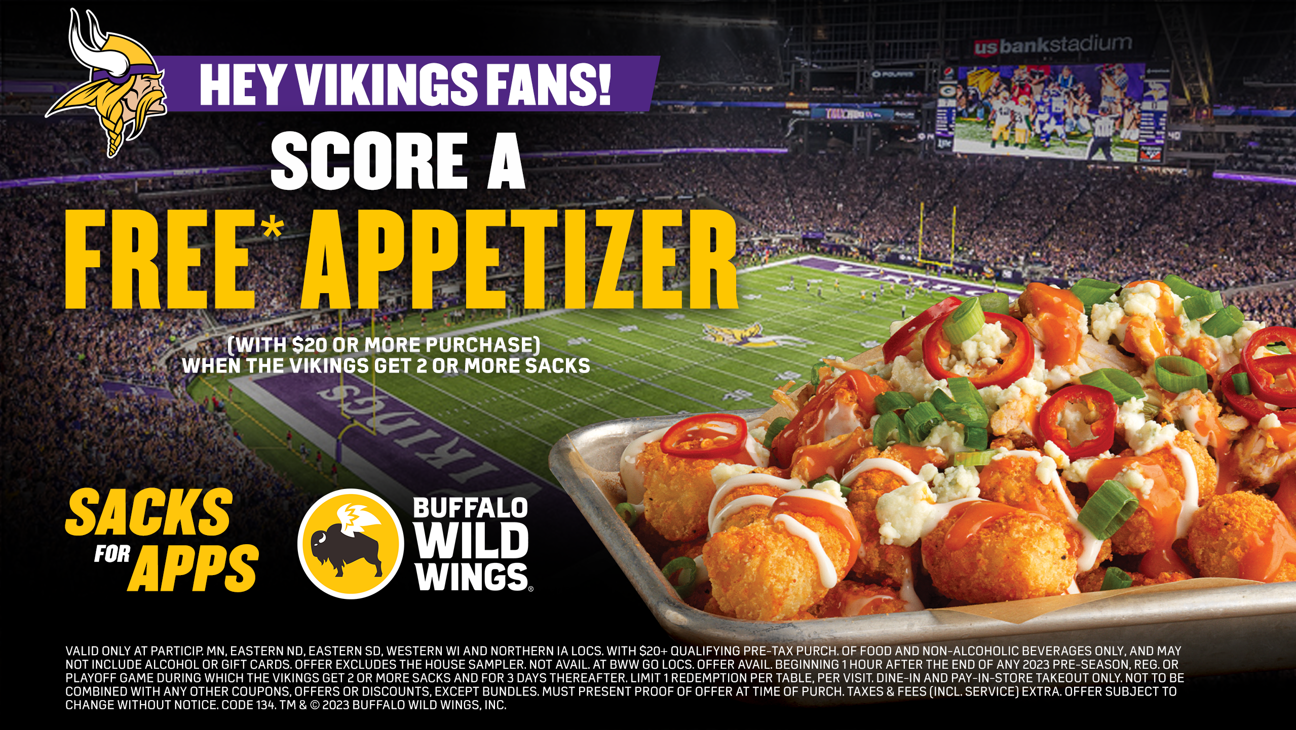 Buffalo Wild Wings Minnesota Vikings