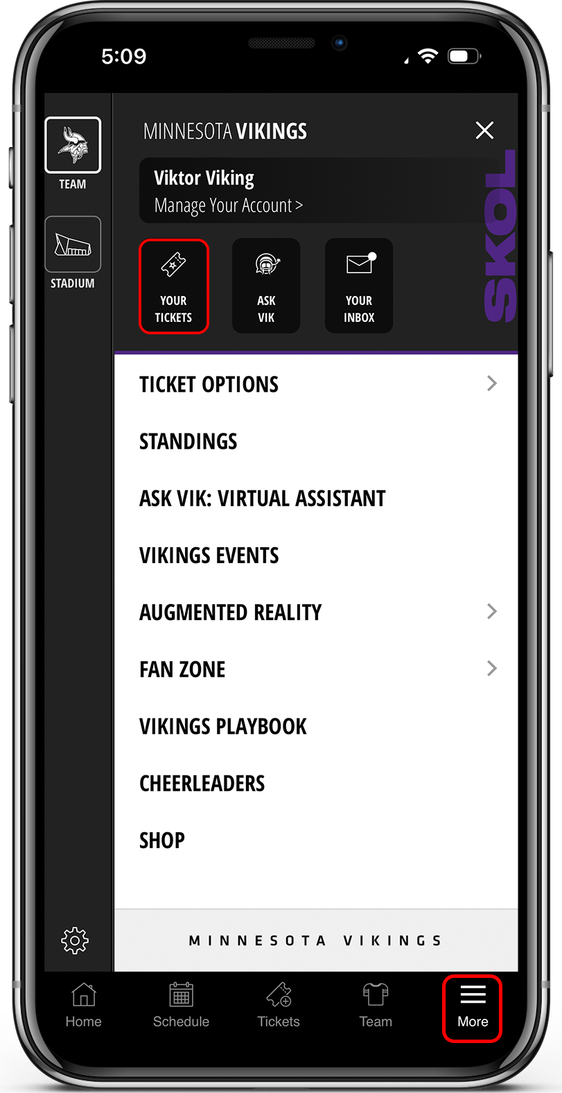 Access Your Digital Tickets  Minnesota Vikings –