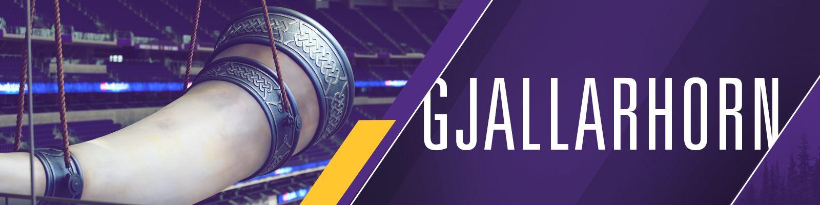 Lonnie Warwick Sounds the Gjallarhorn Before Minnesota Vikings-Detroit  Lions Game 