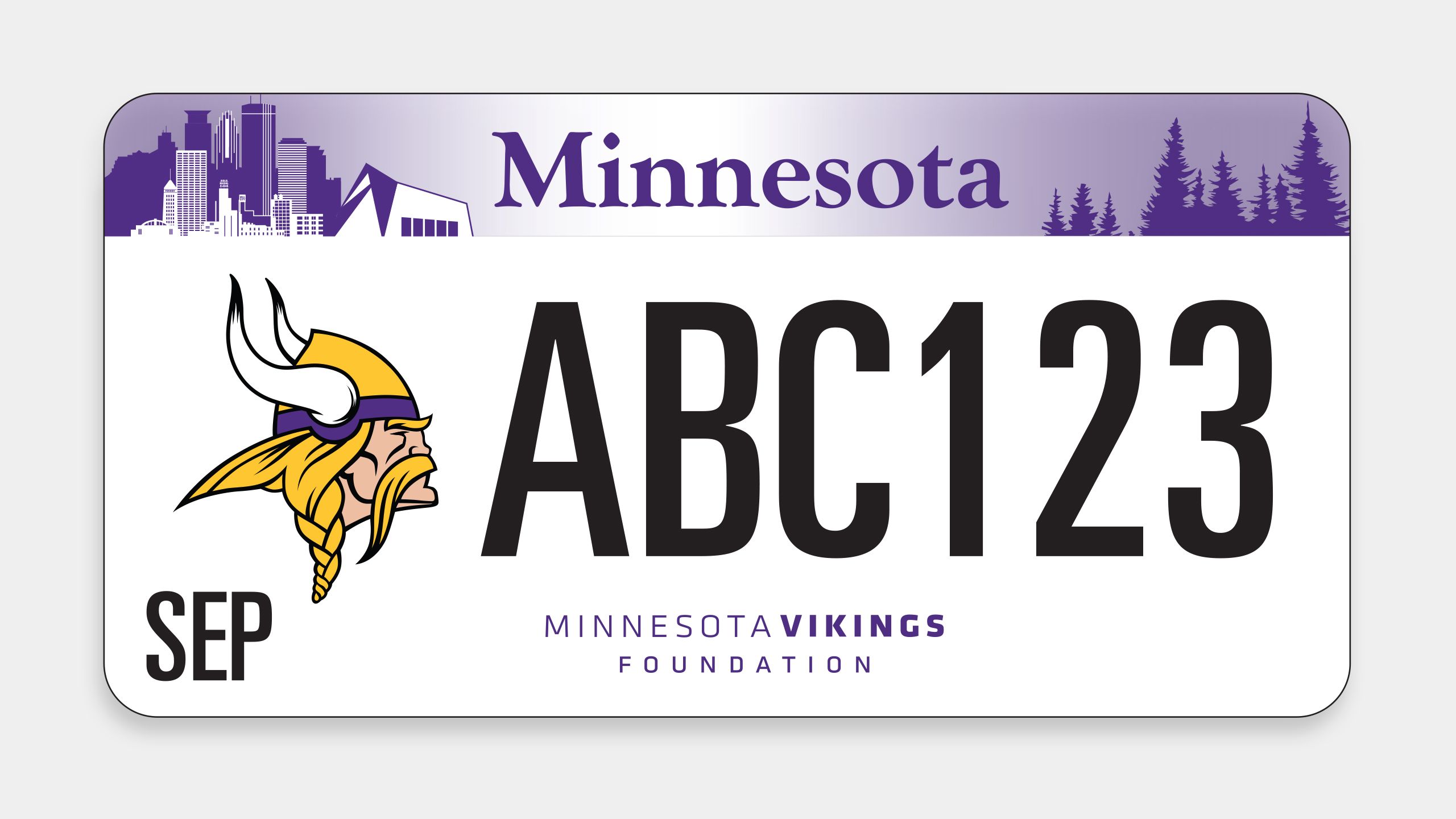 Minnesota Vikings Foundation Special License Plates Are Available