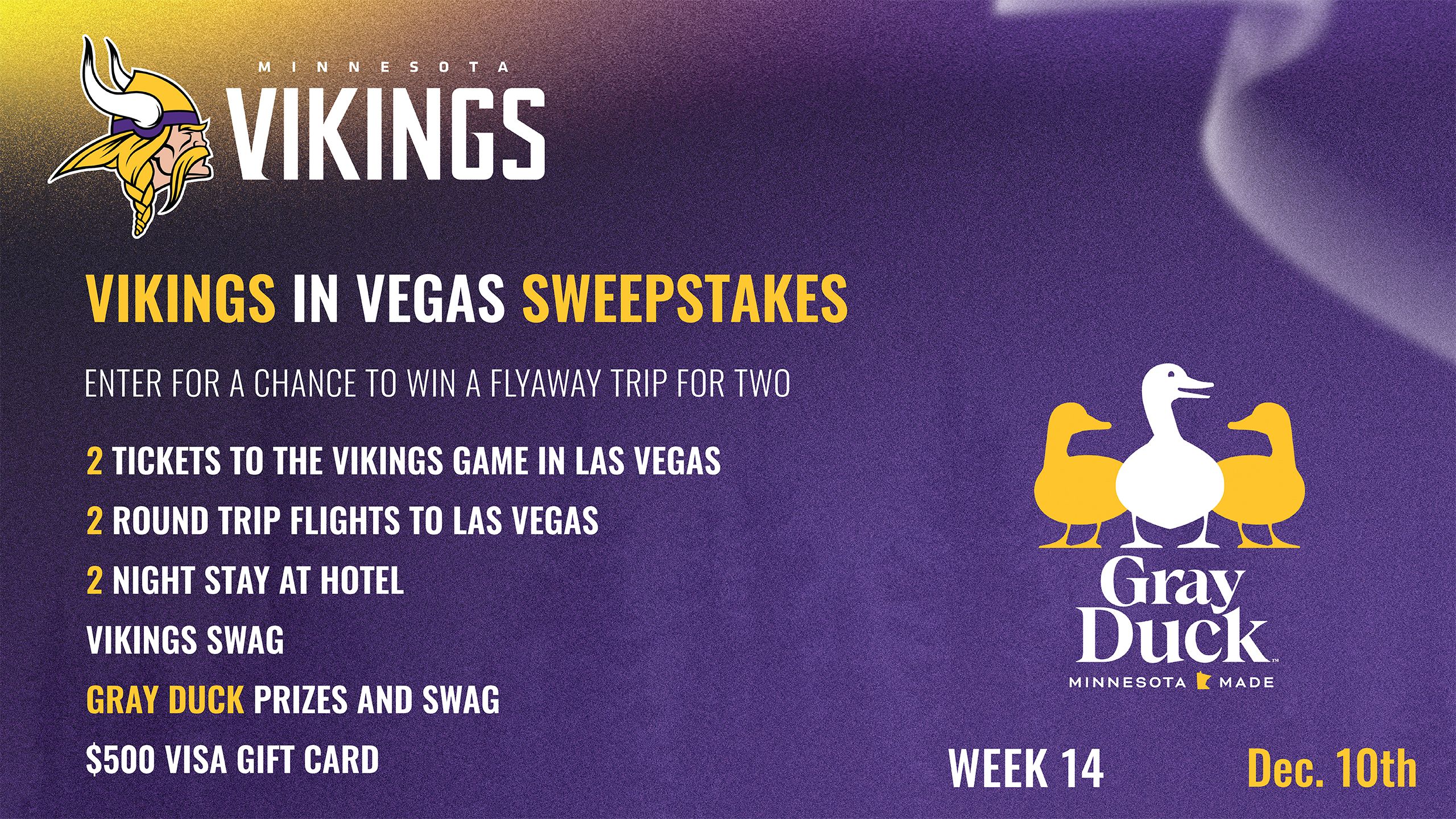 Vikings in Vegas Sweepstakes