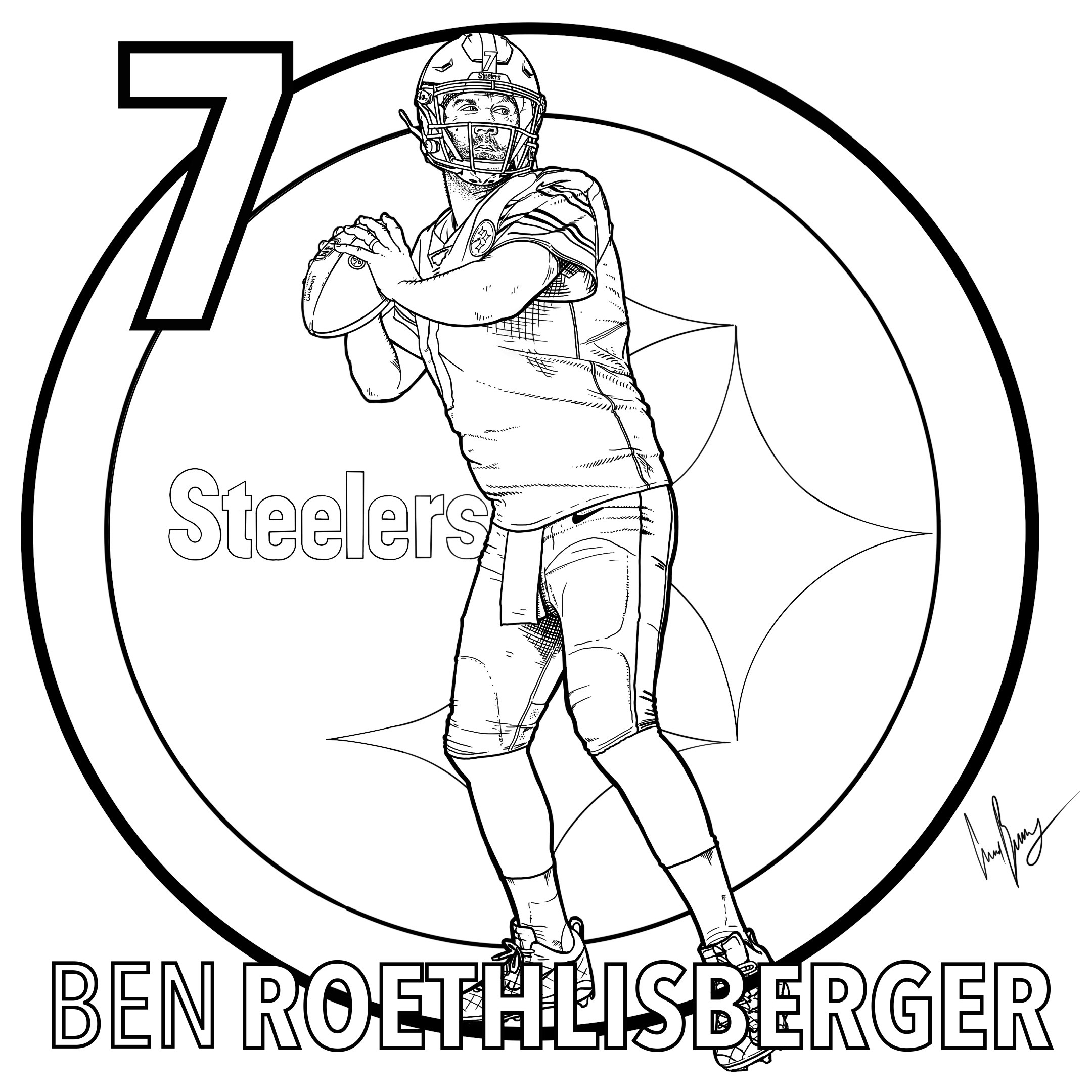 Football Steelers Coloring Pages