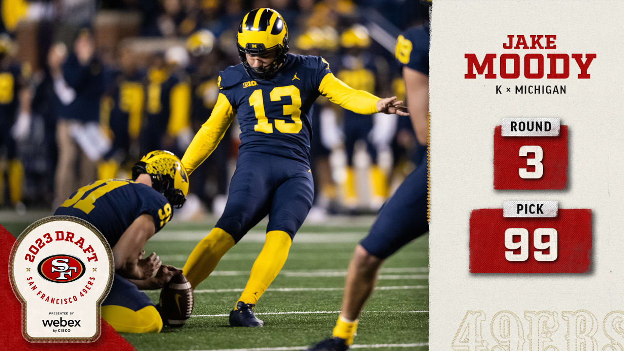 2023 NFL draft: 49ers pick Michigan kicker Jake Moody in 3rd round 