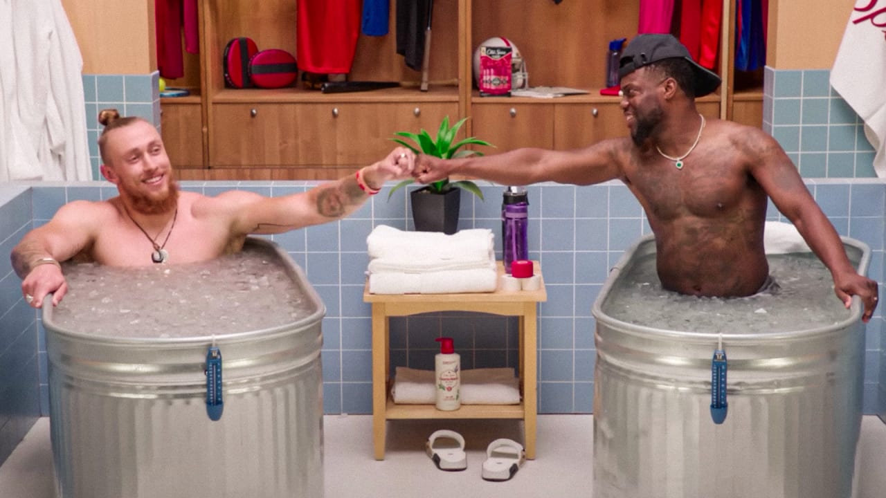 Off the Field: Deebo Samuel's Ice Bath Conversation with Kevin Hart 