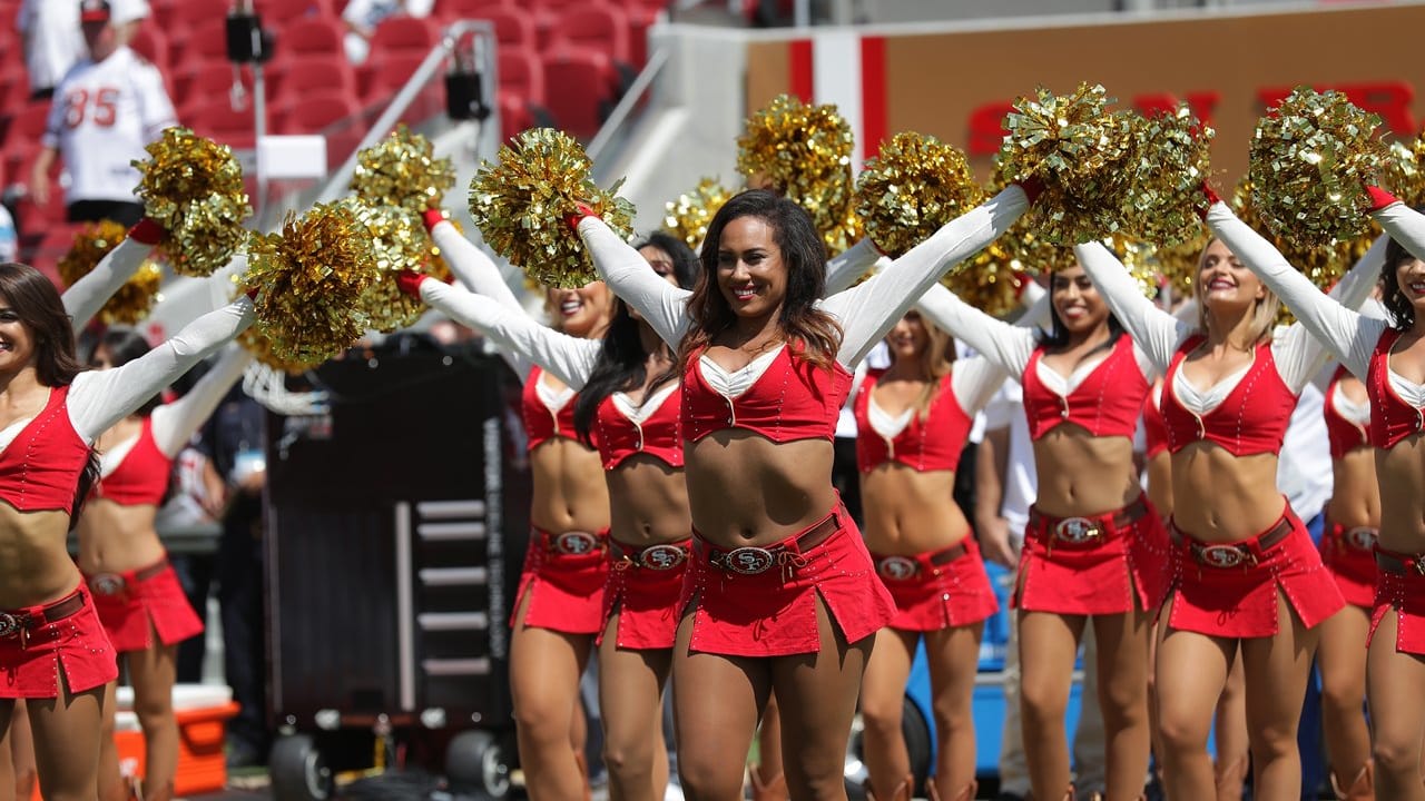 San Francisco 49ers Cheerleader Seen Taking a Knee Ahead of Game