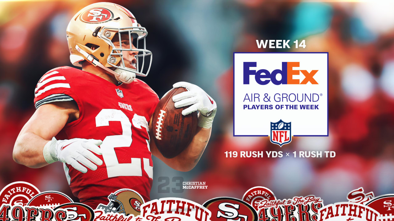 Christian McCaffrey Wins Fedex Ground Player of Week 1