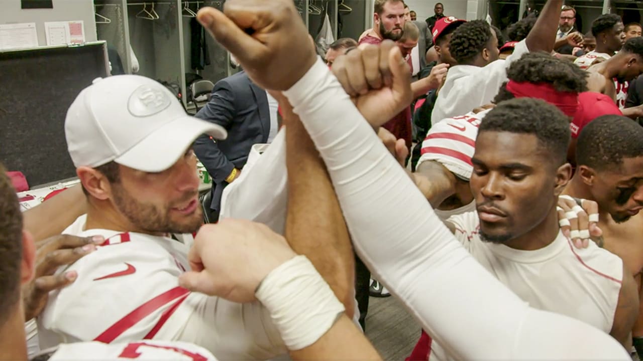 Inside The Locker Room Following The Victory Over Arizona